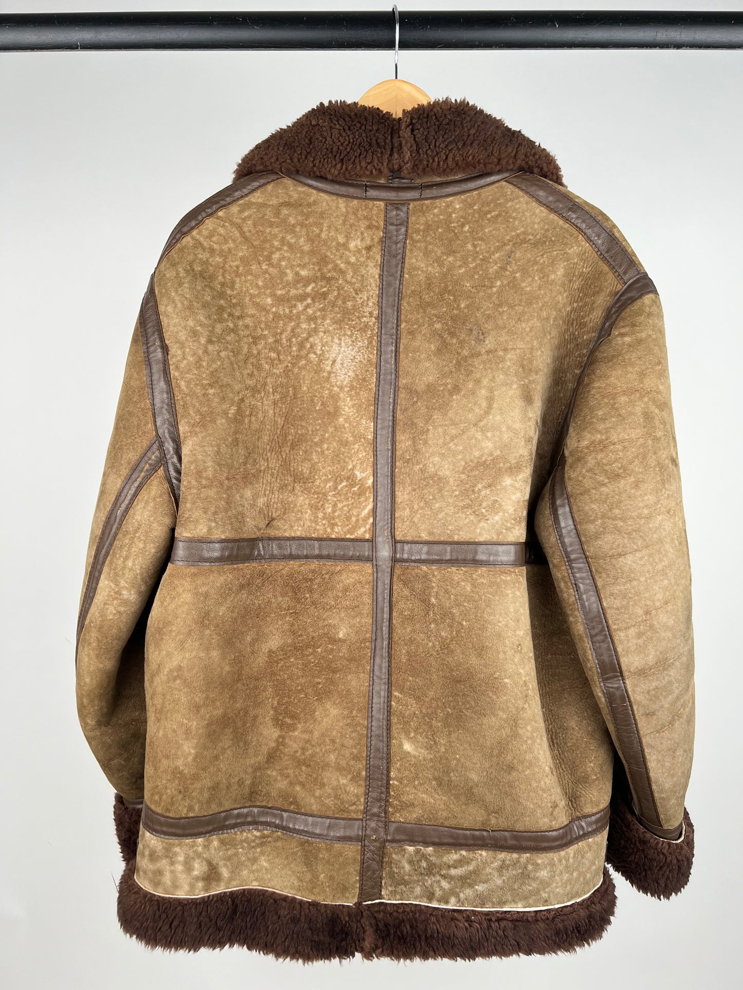 Vintage 80s Leather Pilot Aviator Jacket