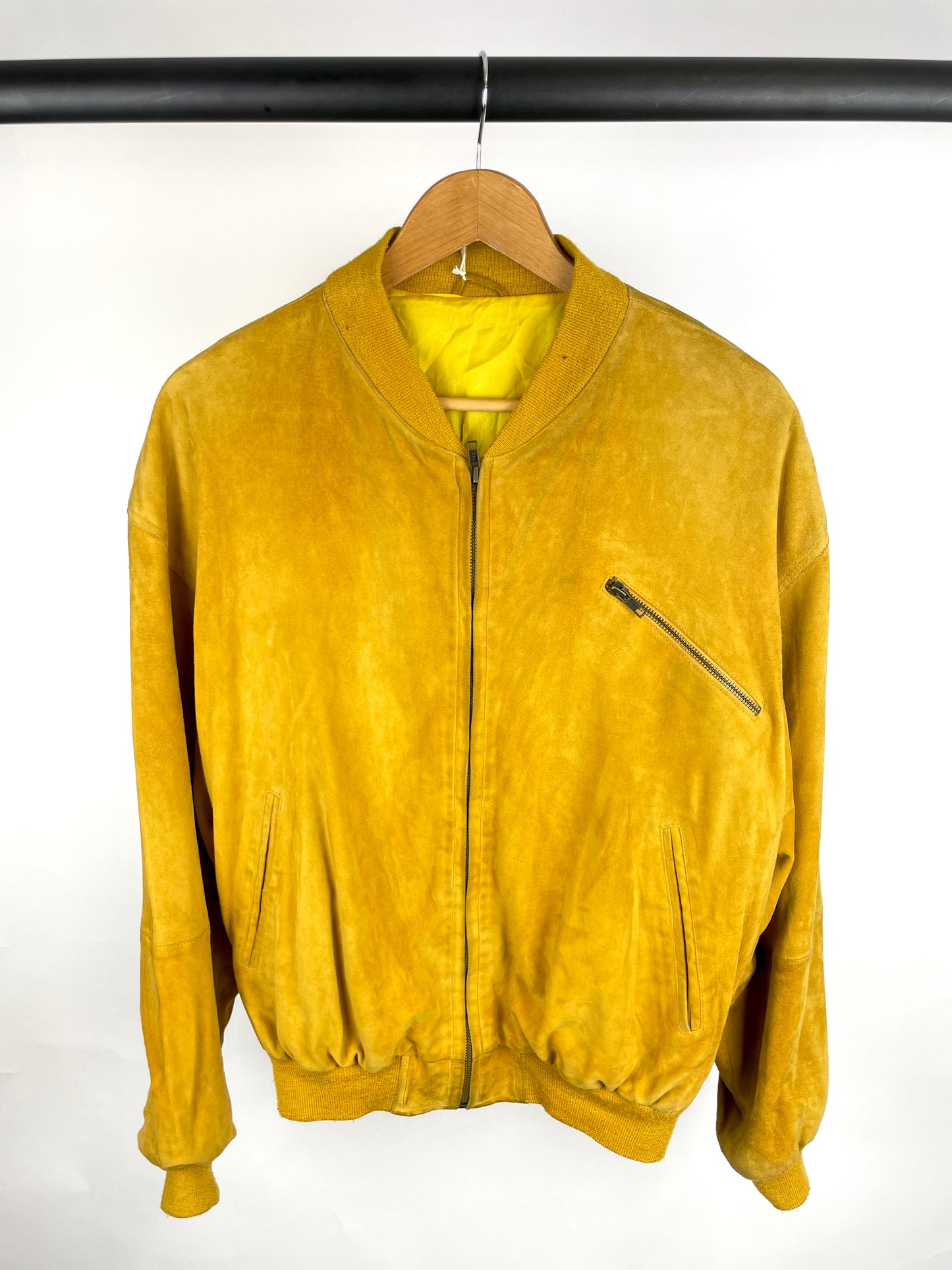 Vintage 90s Suede Bomber Jacket