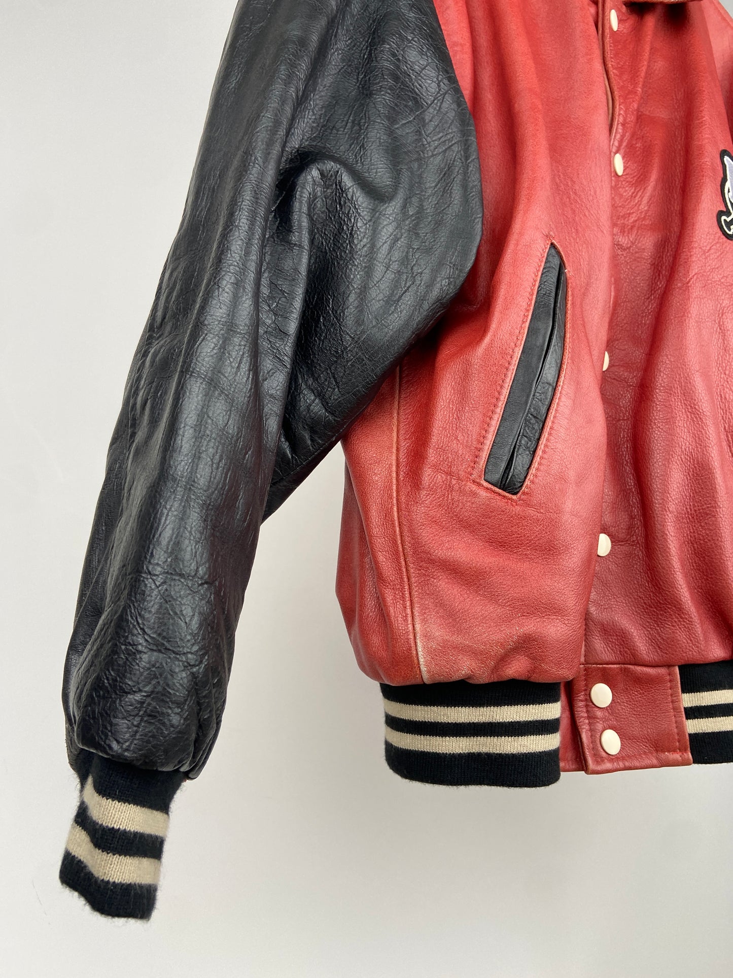 Redskins Bronx 90s Leather Baseball Jacket