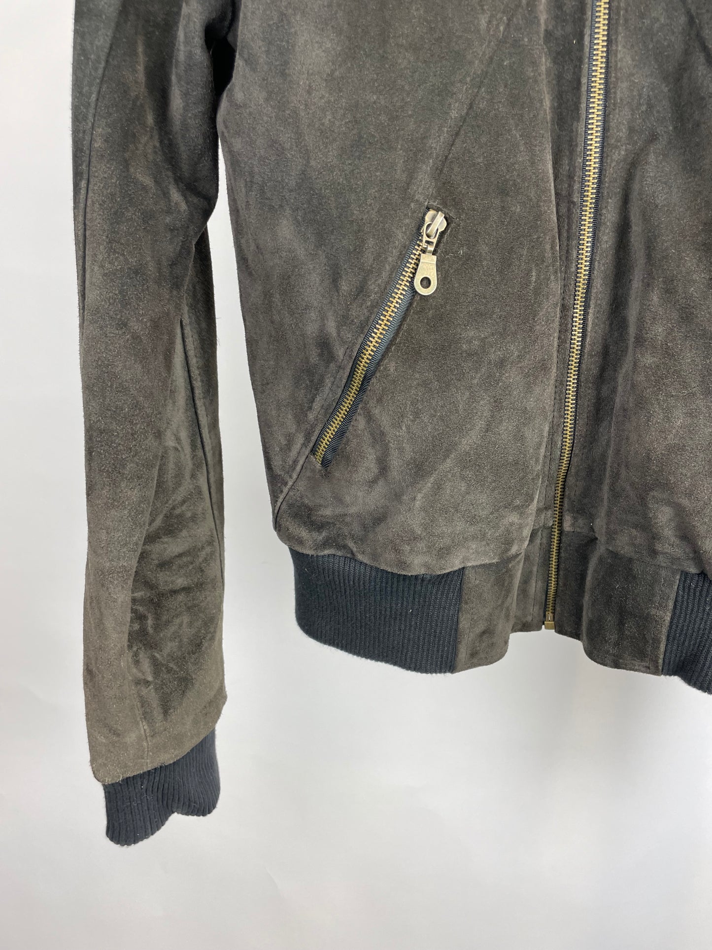 Vintage 90s Bomber Suede Jacket