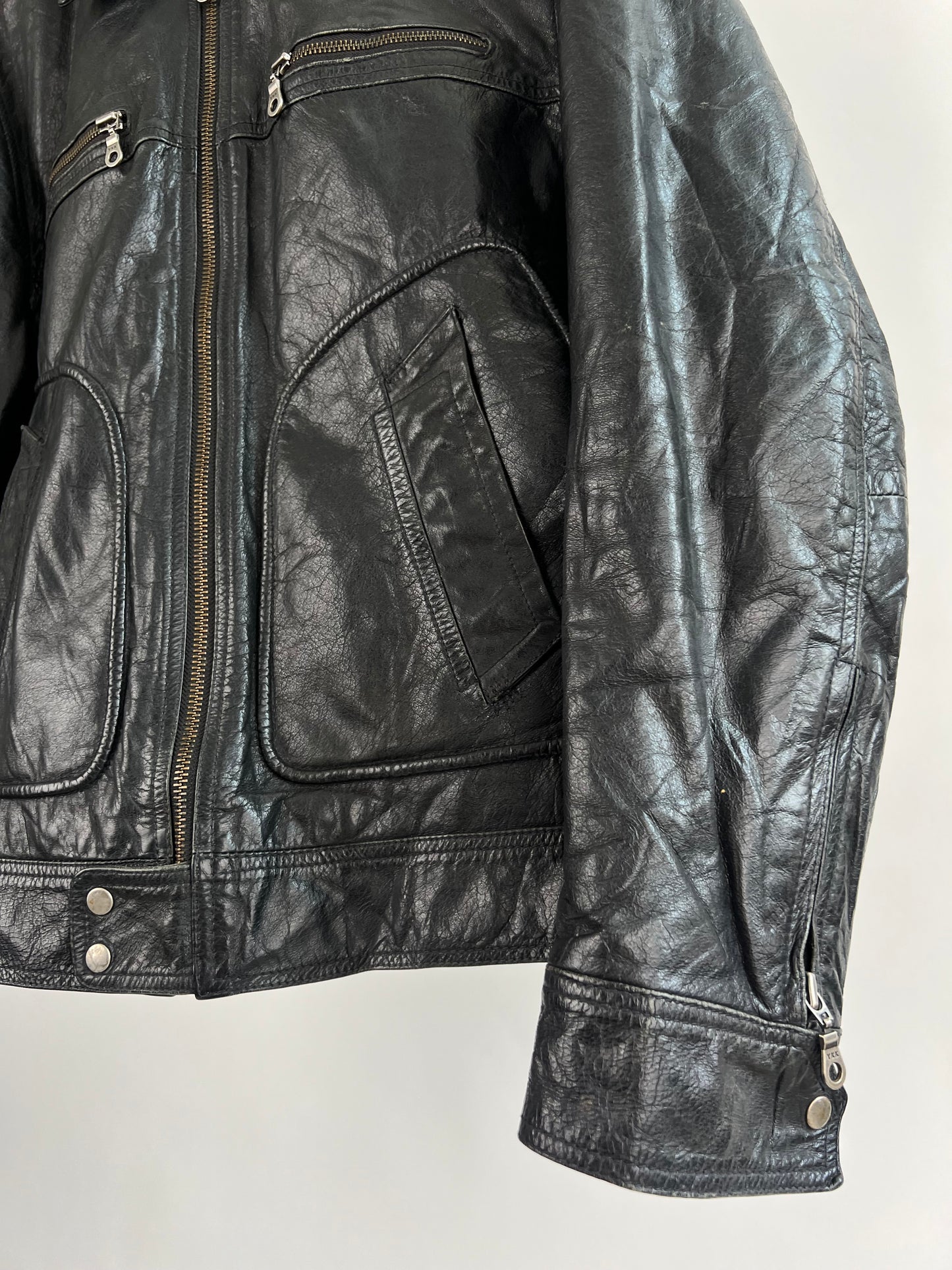 Vintage 90s Black Leather Jacket