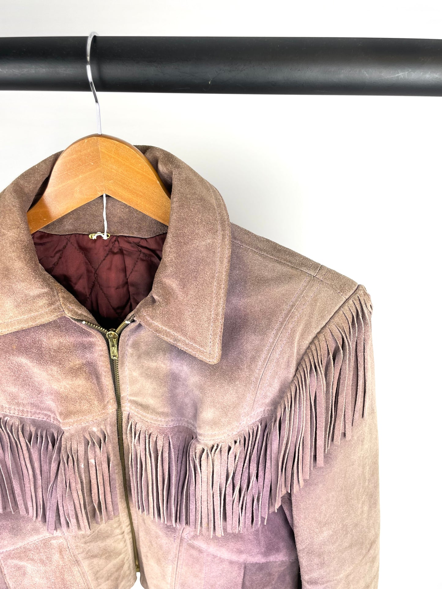 Vintage 90s Suede Tassel Jacket