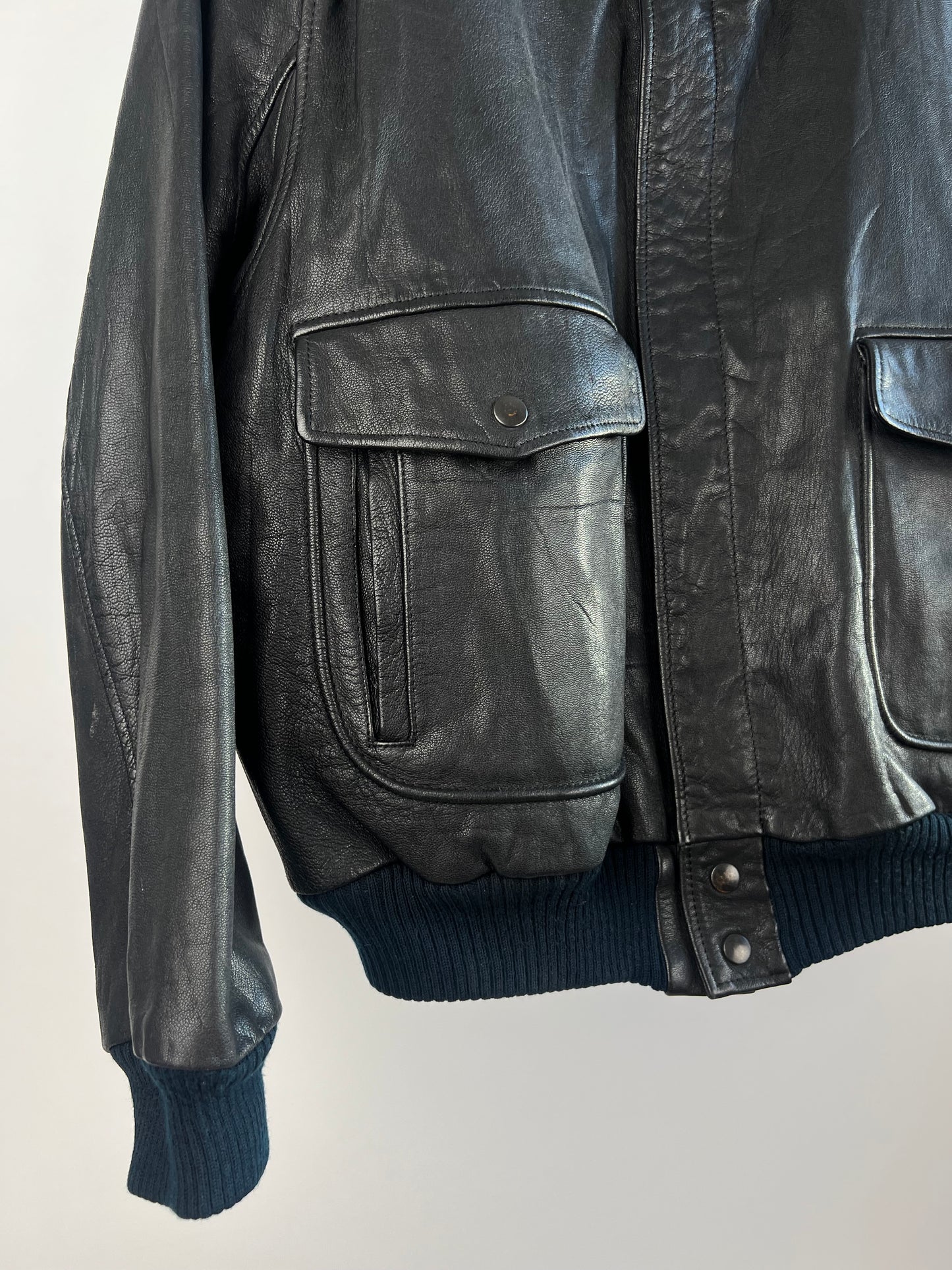Vintage 90s Leather Flight Jacket