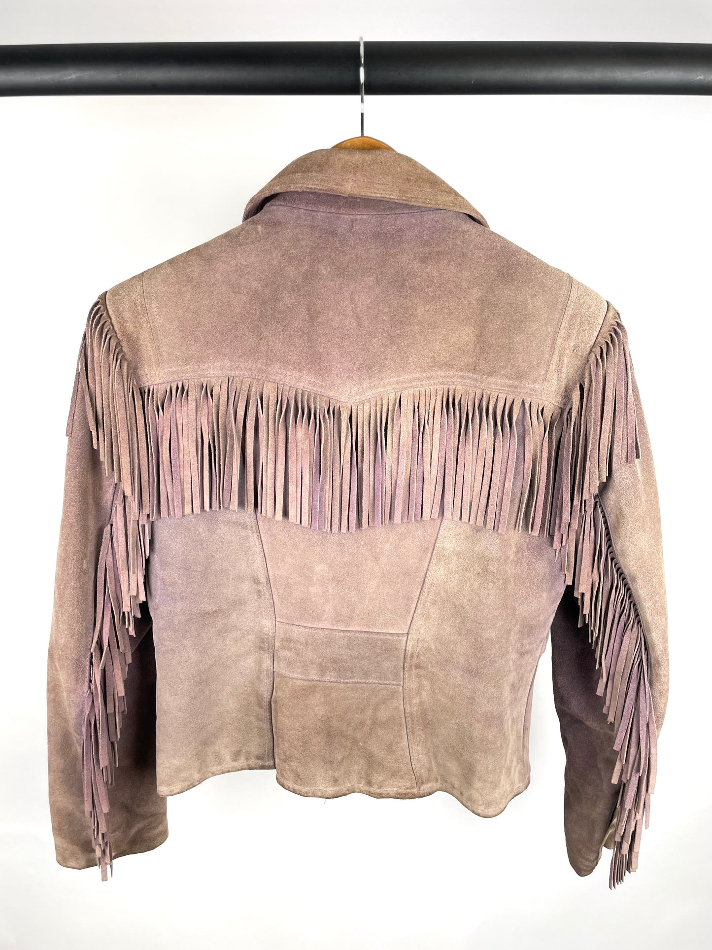 Vintage 90s Suede Tassel Jacket