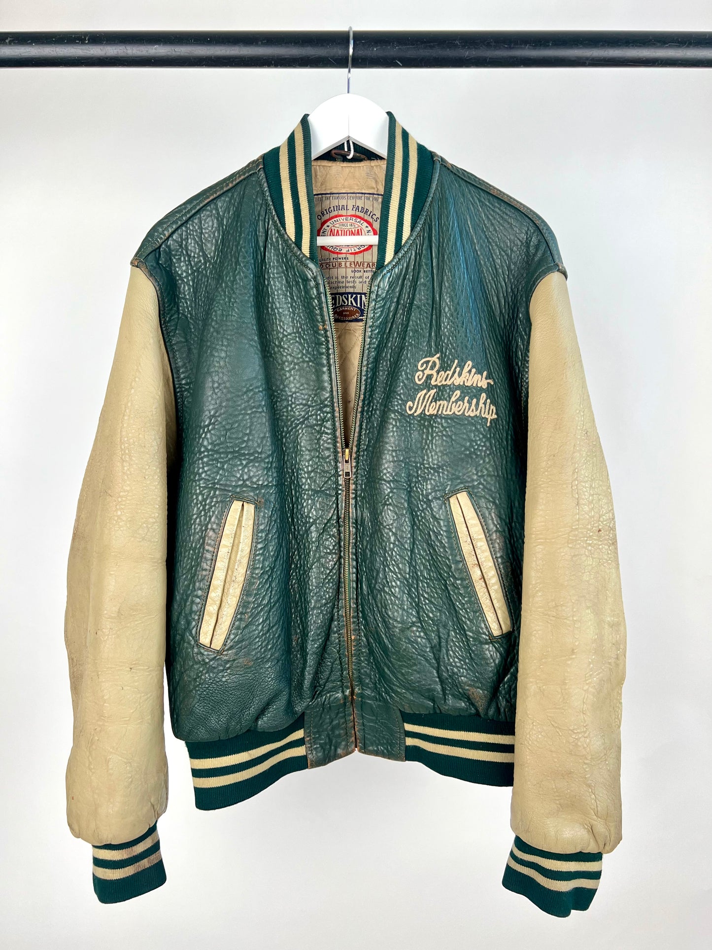 Redskins 90s Leather Baseball Jacket