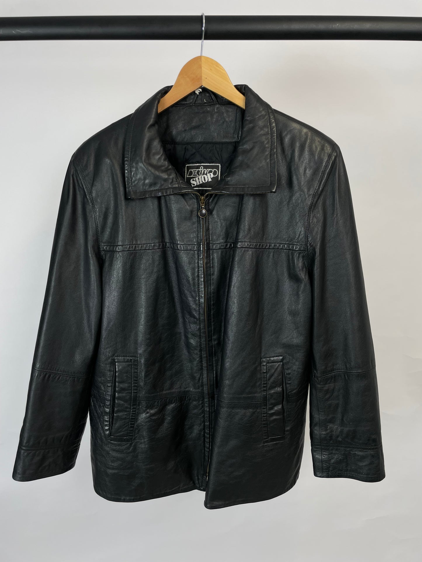 Vintage Derimod Shop 90s Black Leather Jacket