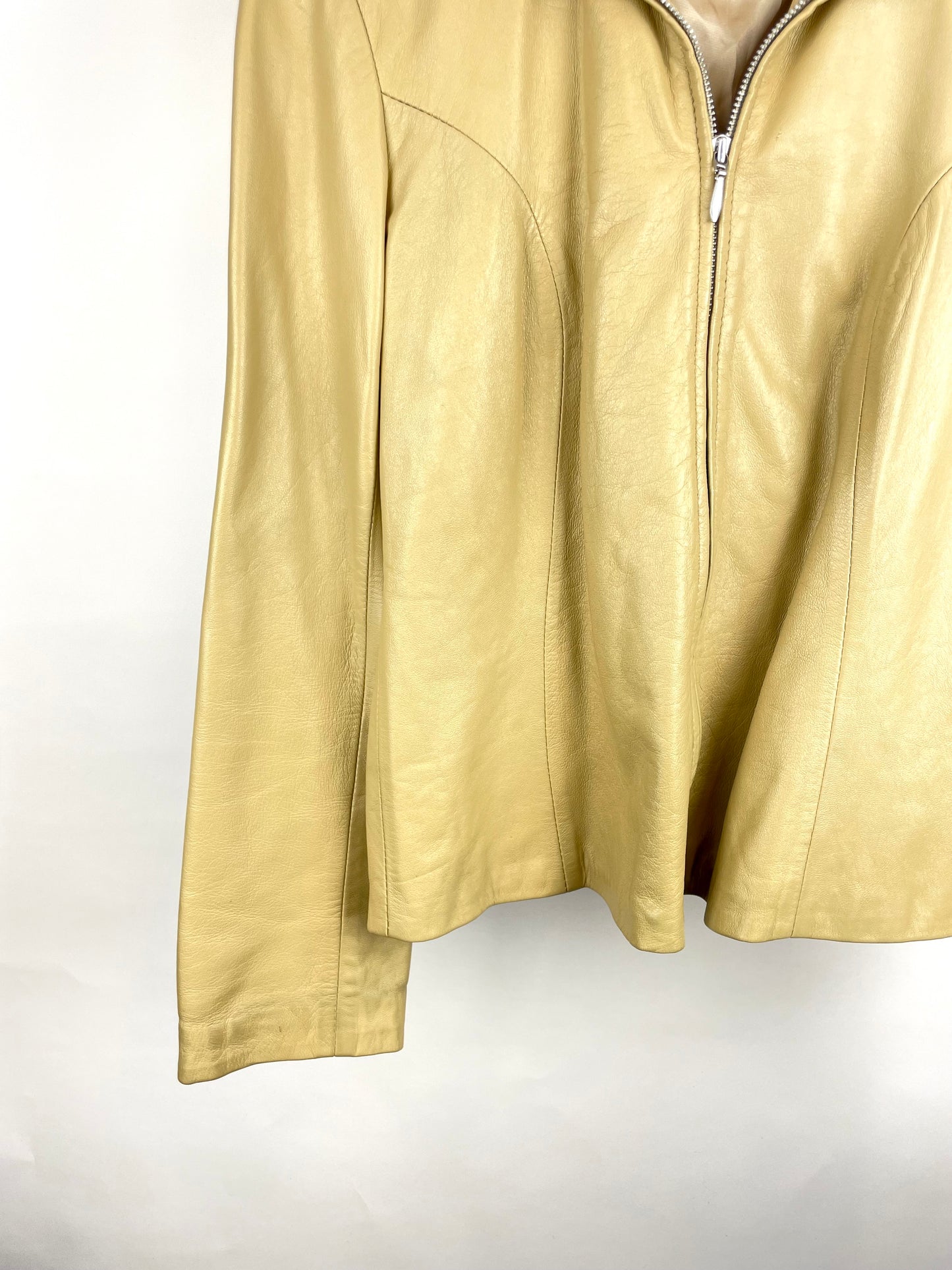 Vintage 90s Chamanchi London Leather Jacket