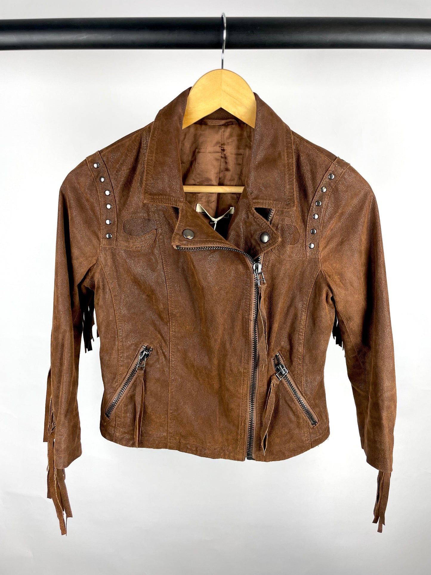 Vintage 90s Suede Tassel Jacket