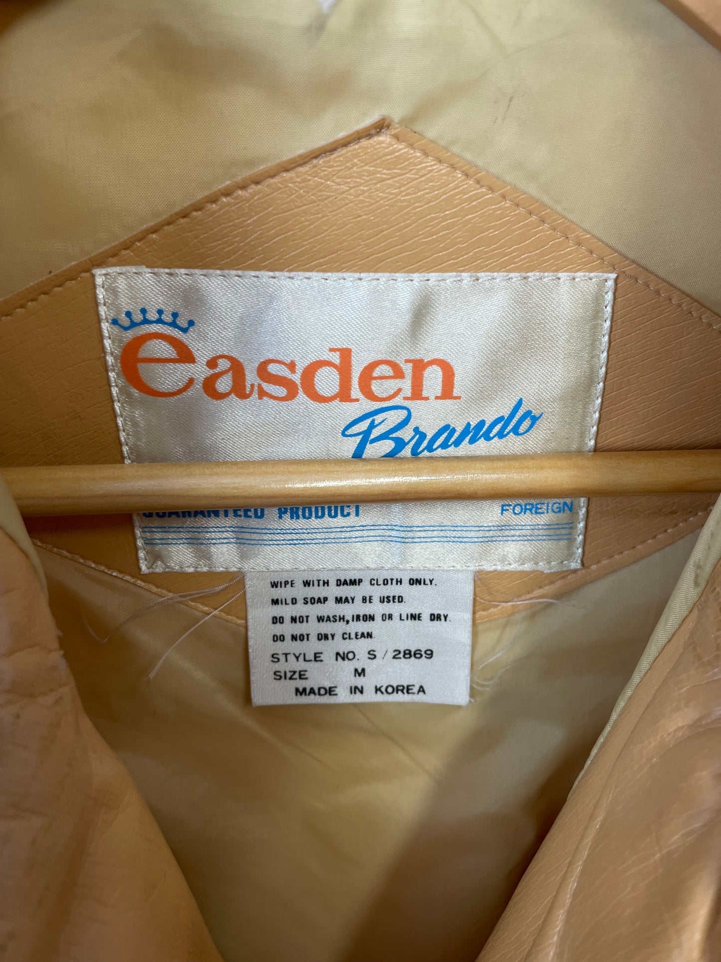 Vintage 90s Easden Brando Long Leather Jacket