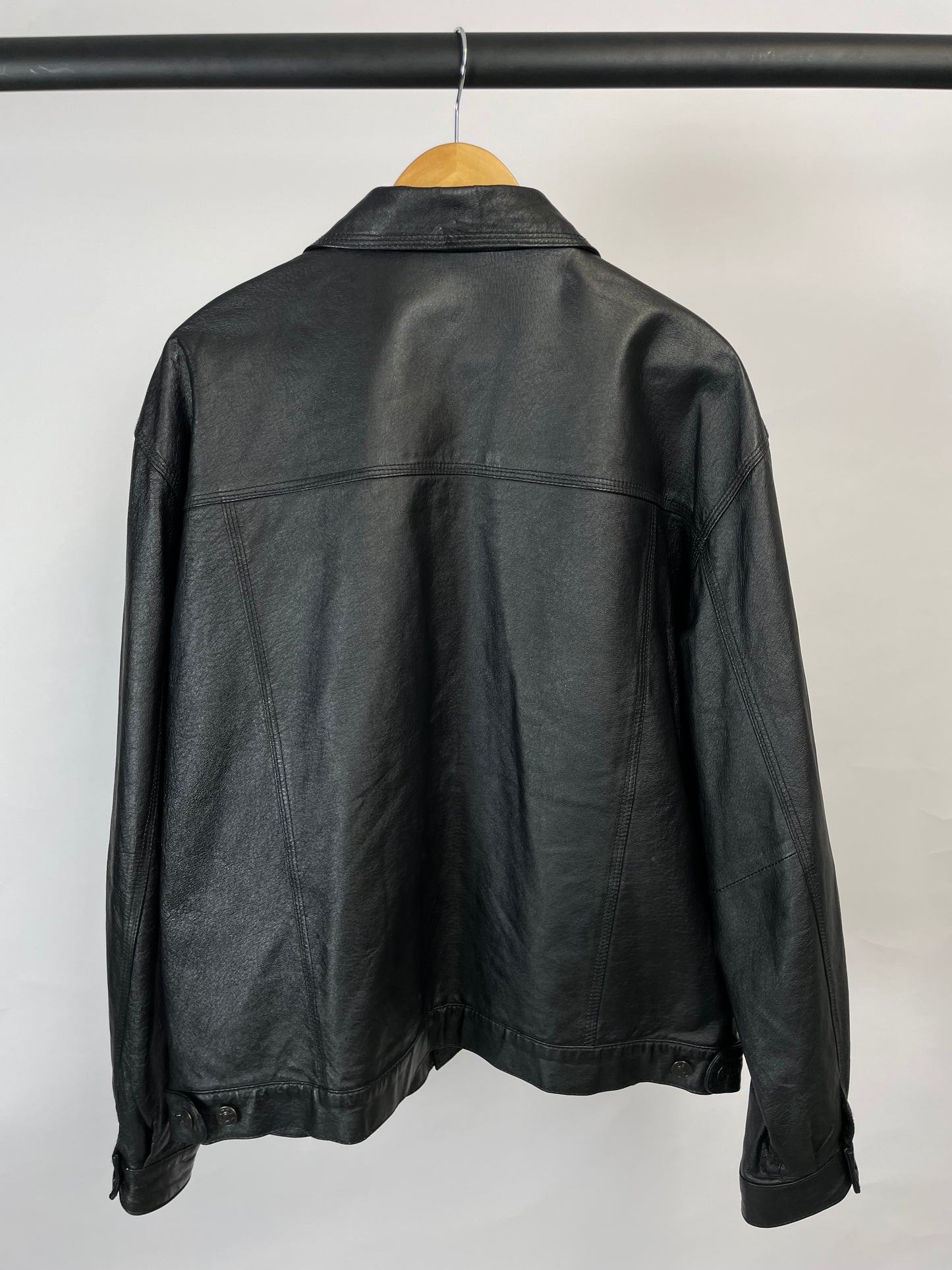 Vintage Paragon 90s Black Leather Jacket