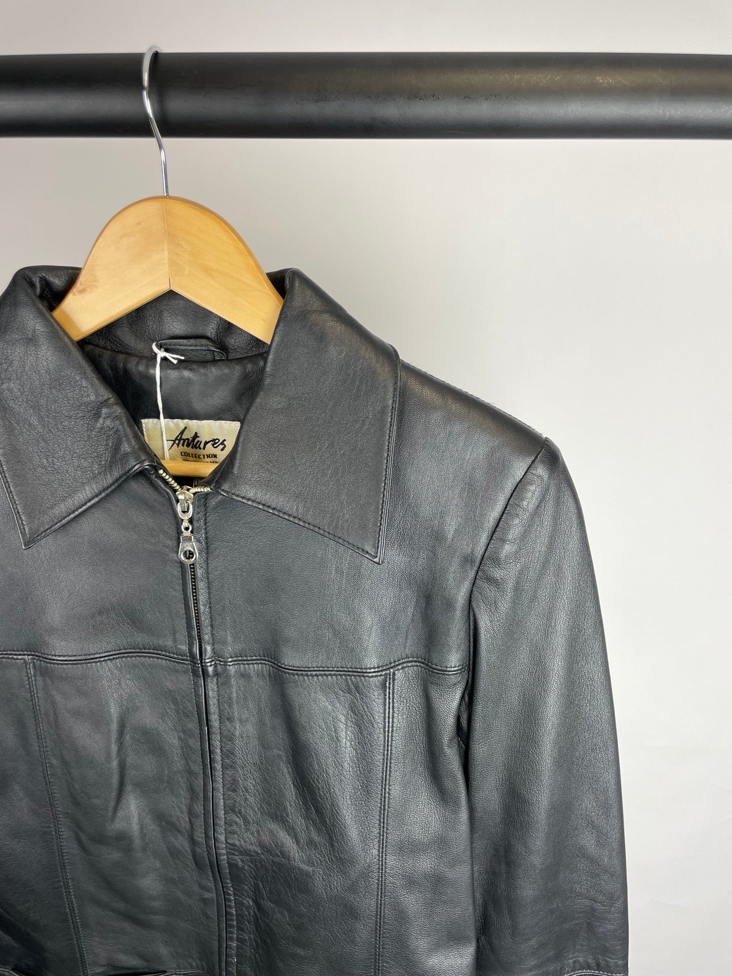 Vintage 90s Antares Collection Leather Jacket