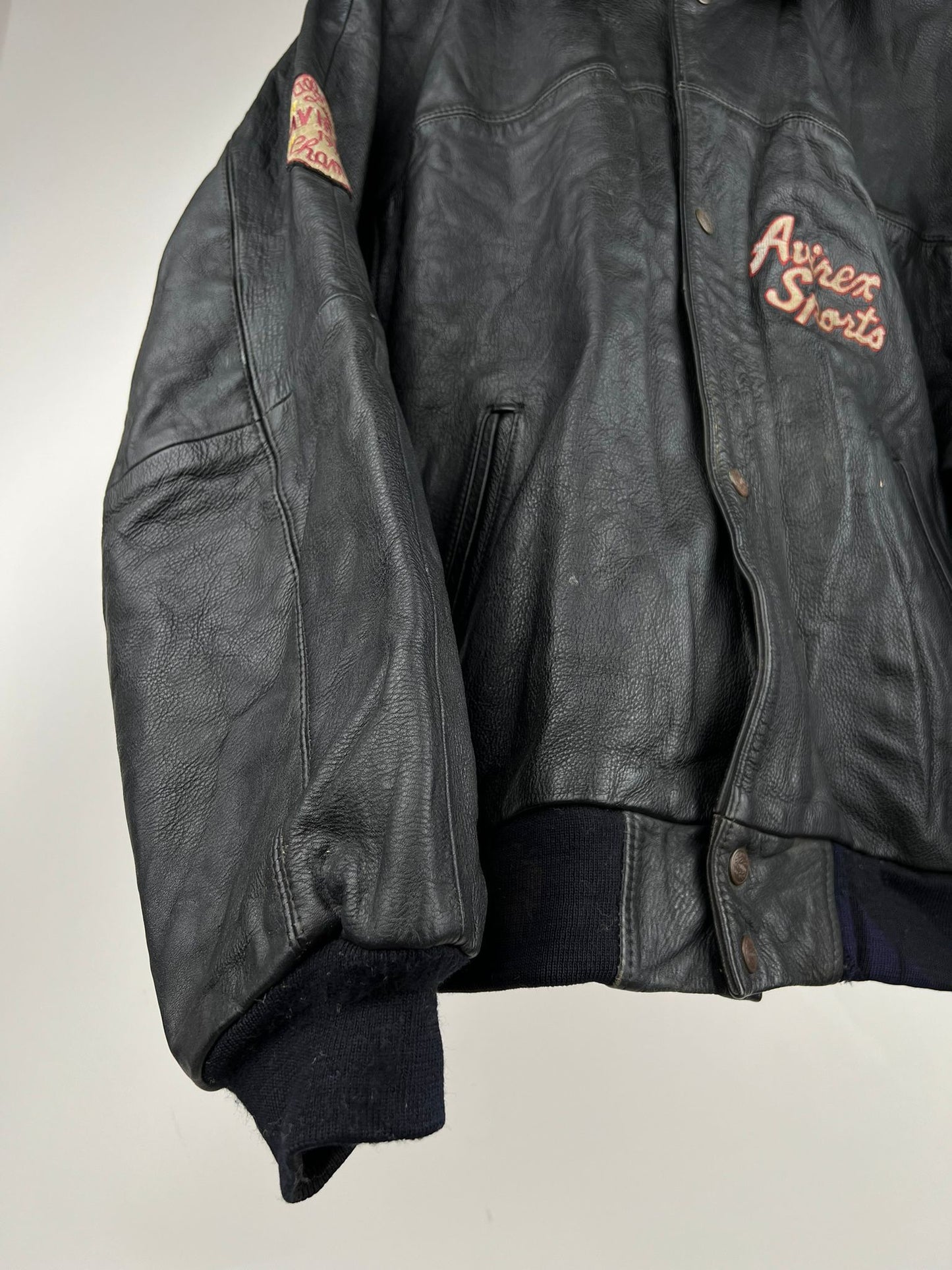 Vintage Avirex 90s Leather Bomber Jacket