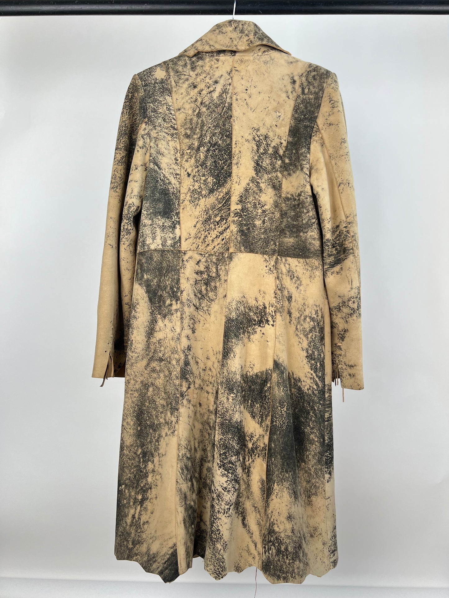 Vintage 90s Western Trench Suede Jacket