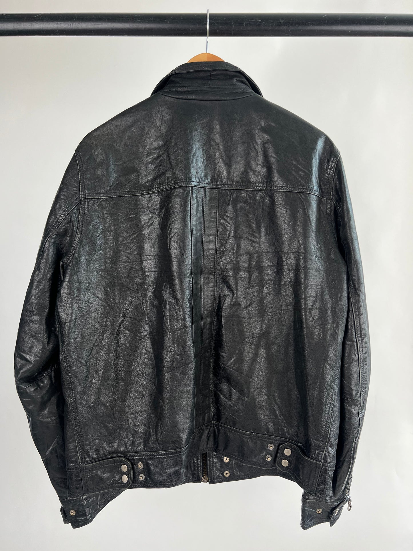 Vintage 90s Black Leather Jacket