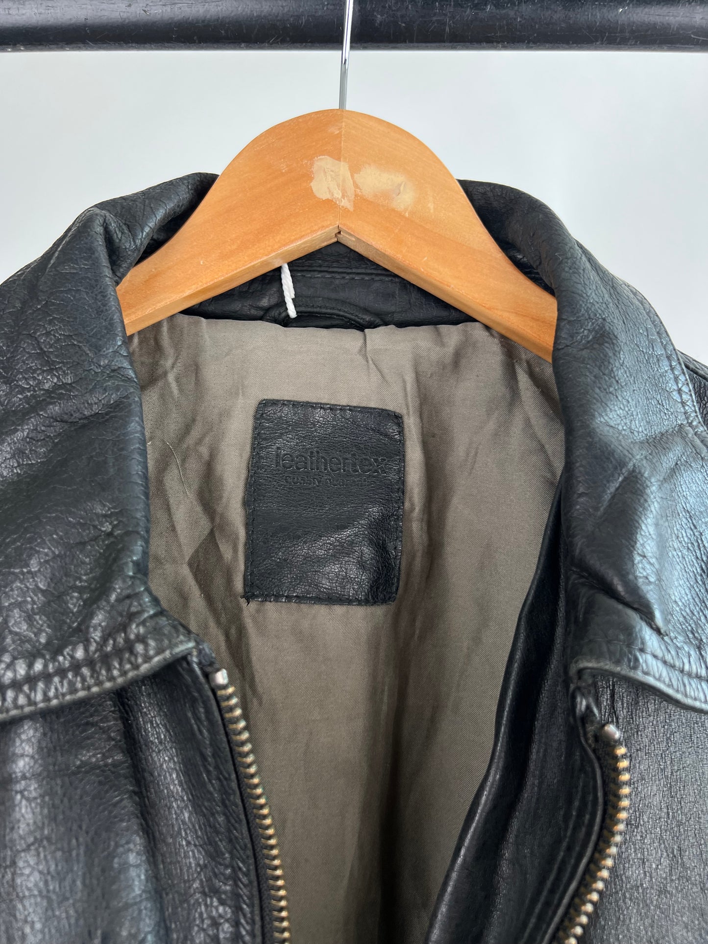 Vintage 90s Black Leather Jacket