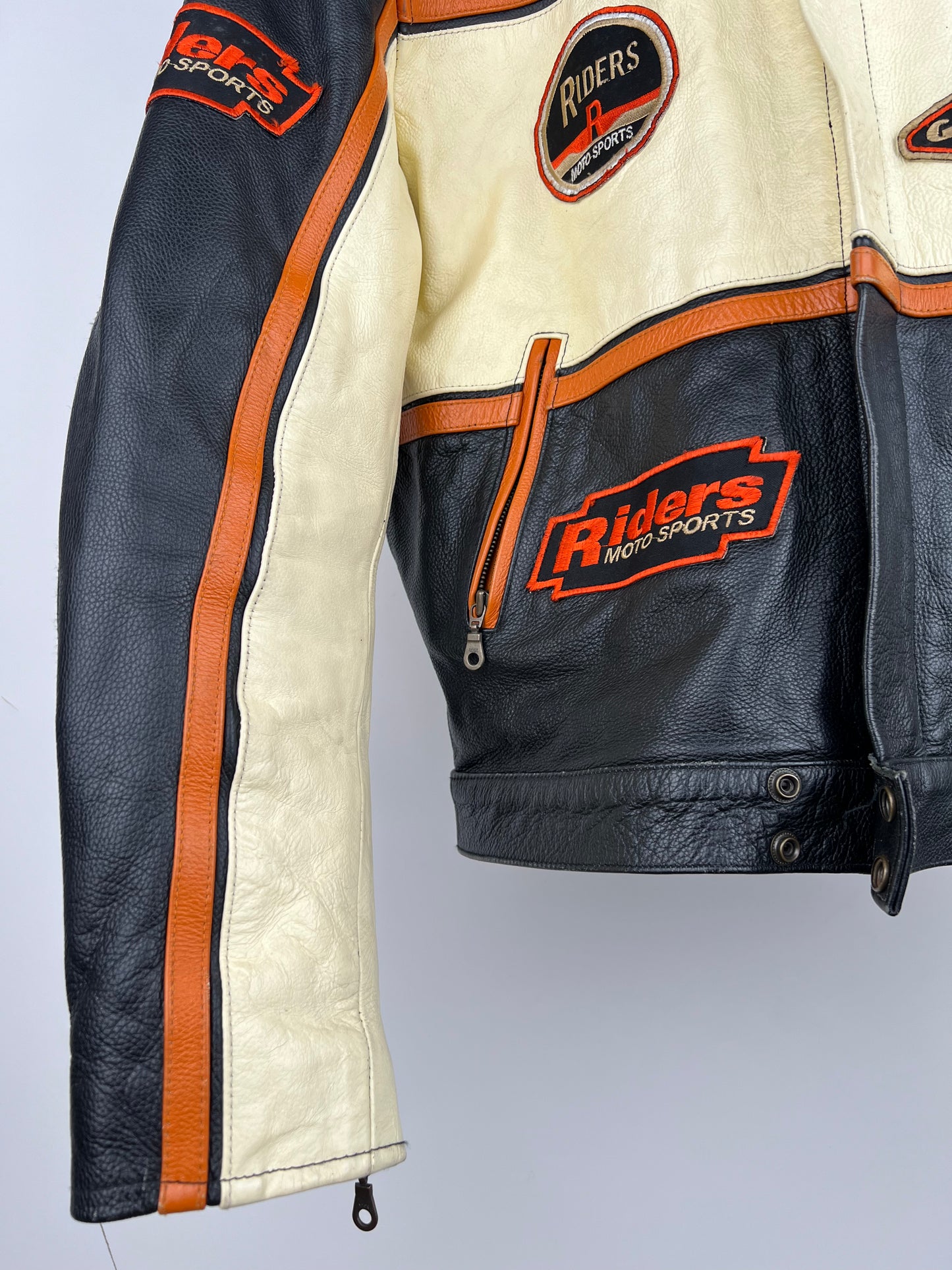 Riders Motosports 90s Leather Motorbike Jacket