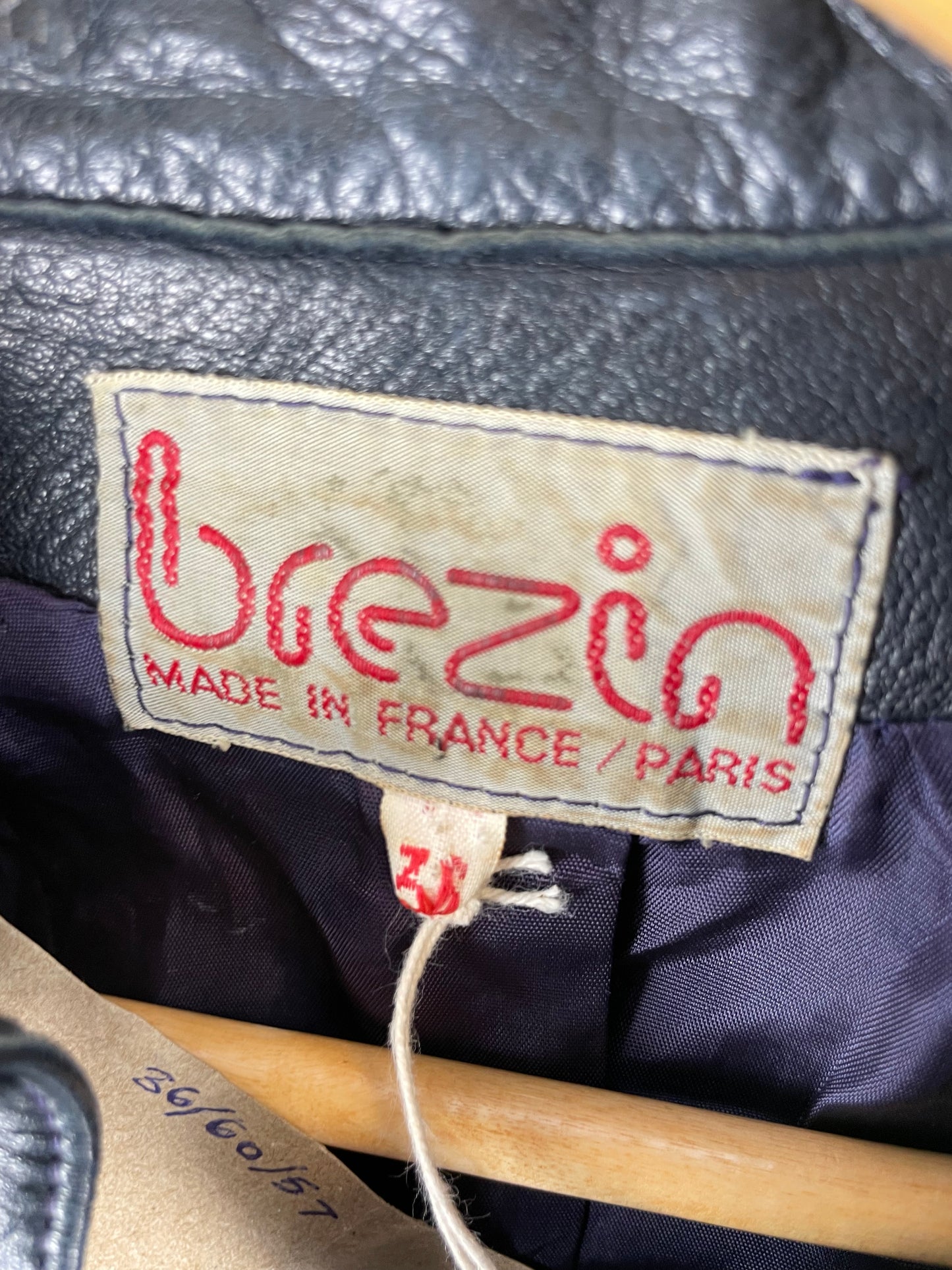 Vintage 90s Brezin Leather Jacket