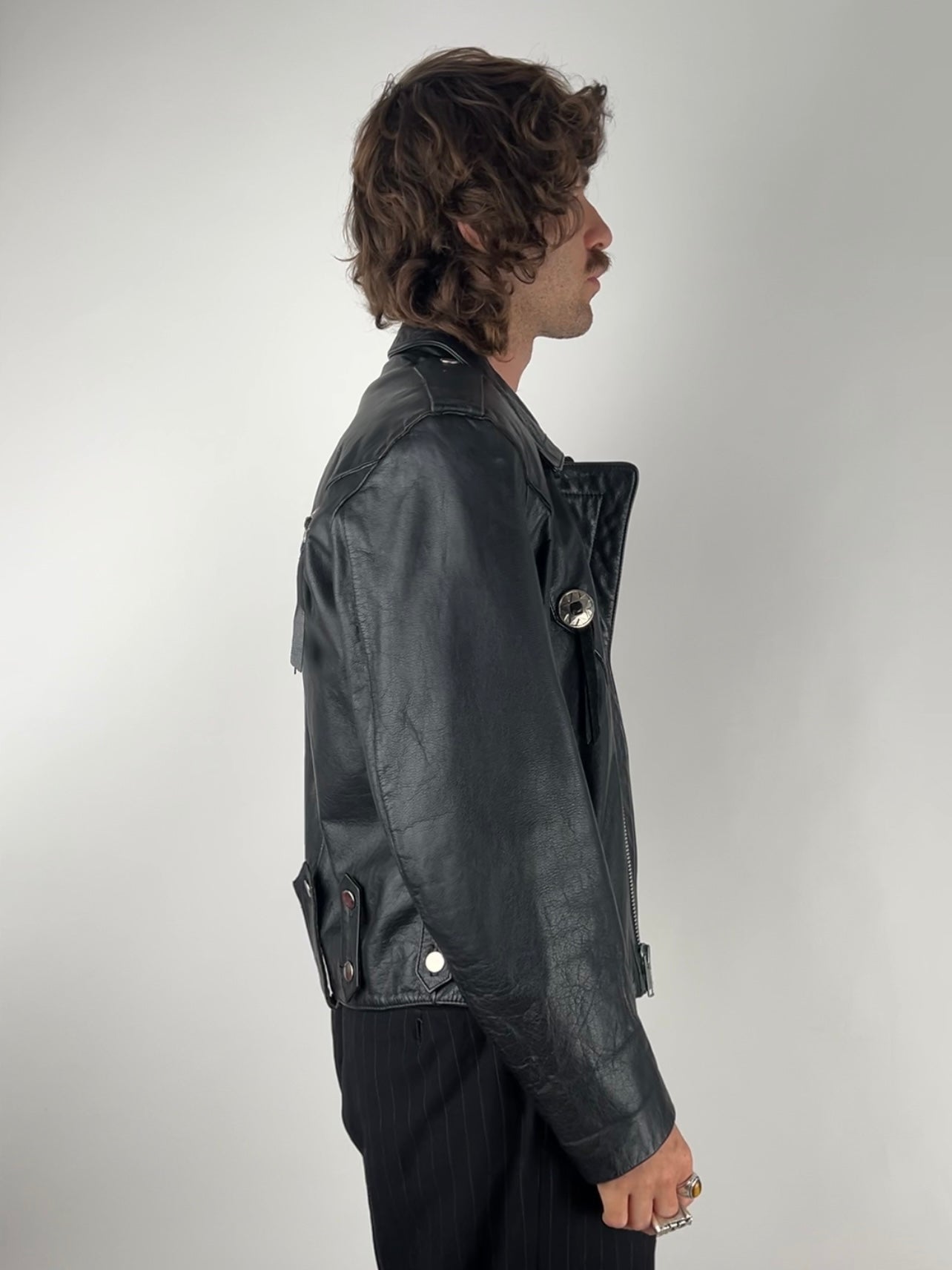 Vintage 90s Tassel Leather Jacket