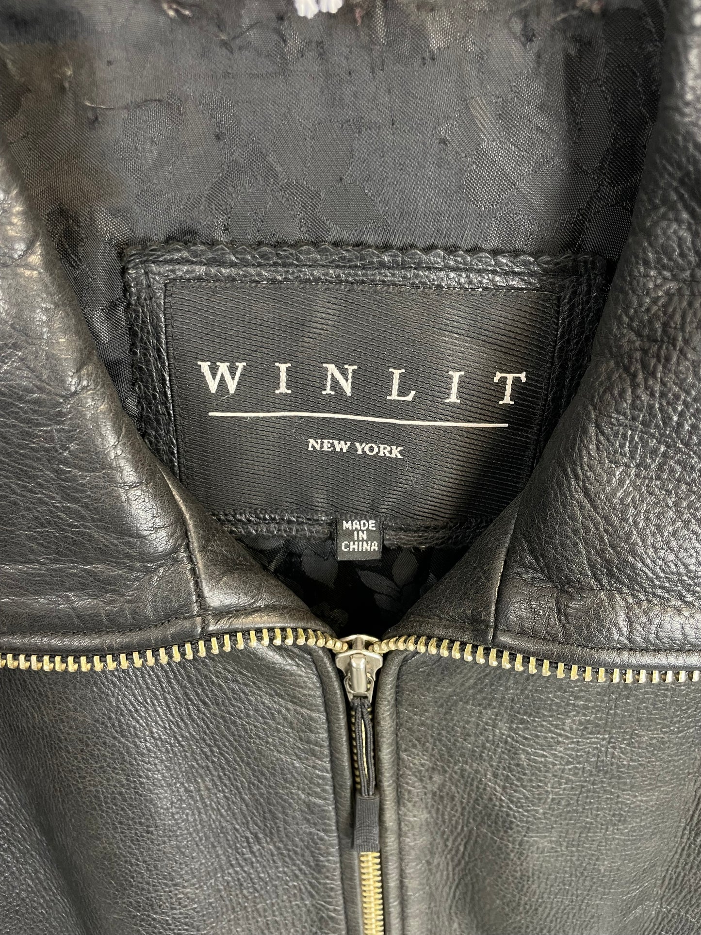 Vintage 90s Winlit Long Leather Jacket