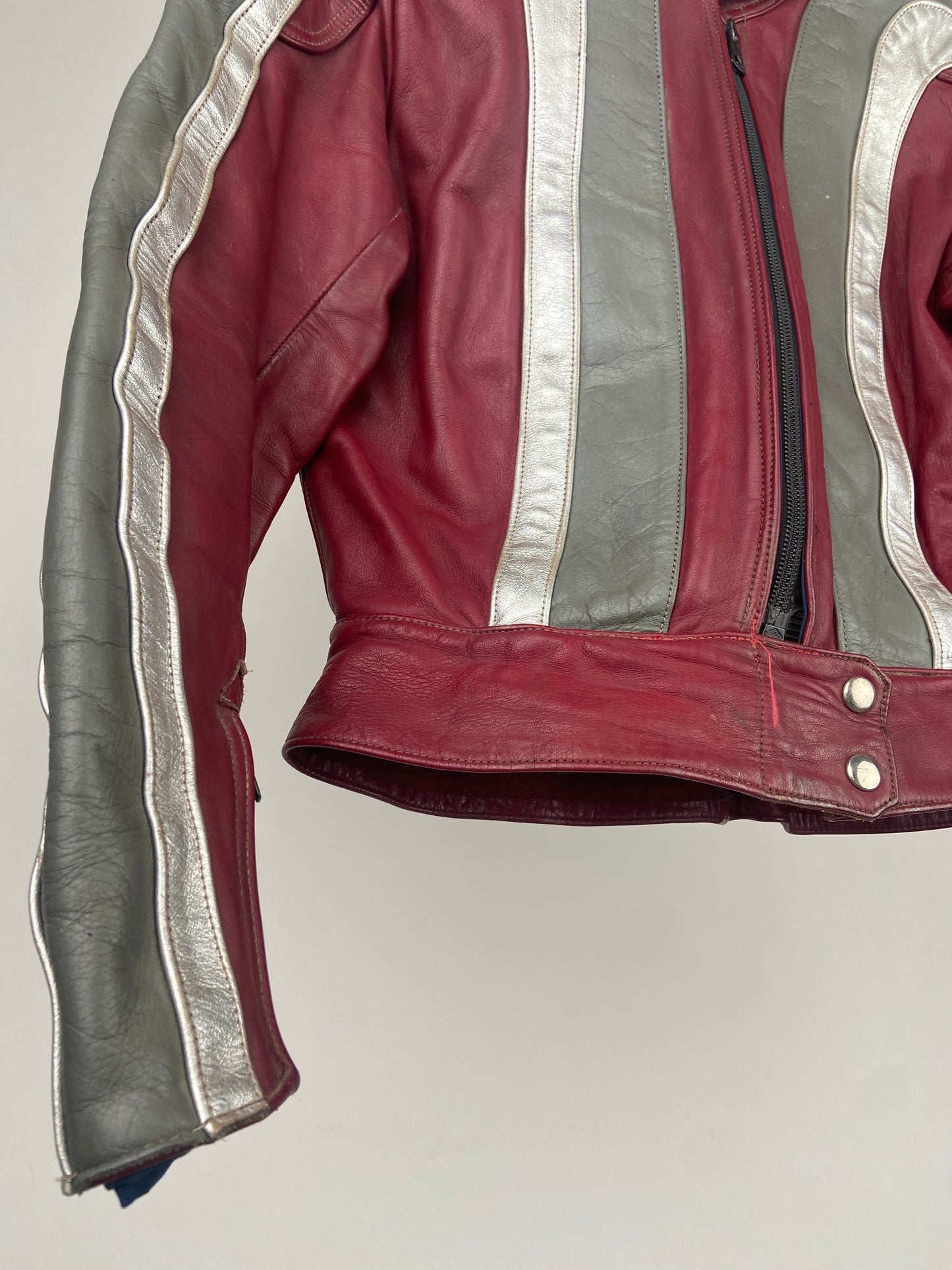 Vintage 80s Interstate Leather Motorbike Jacket