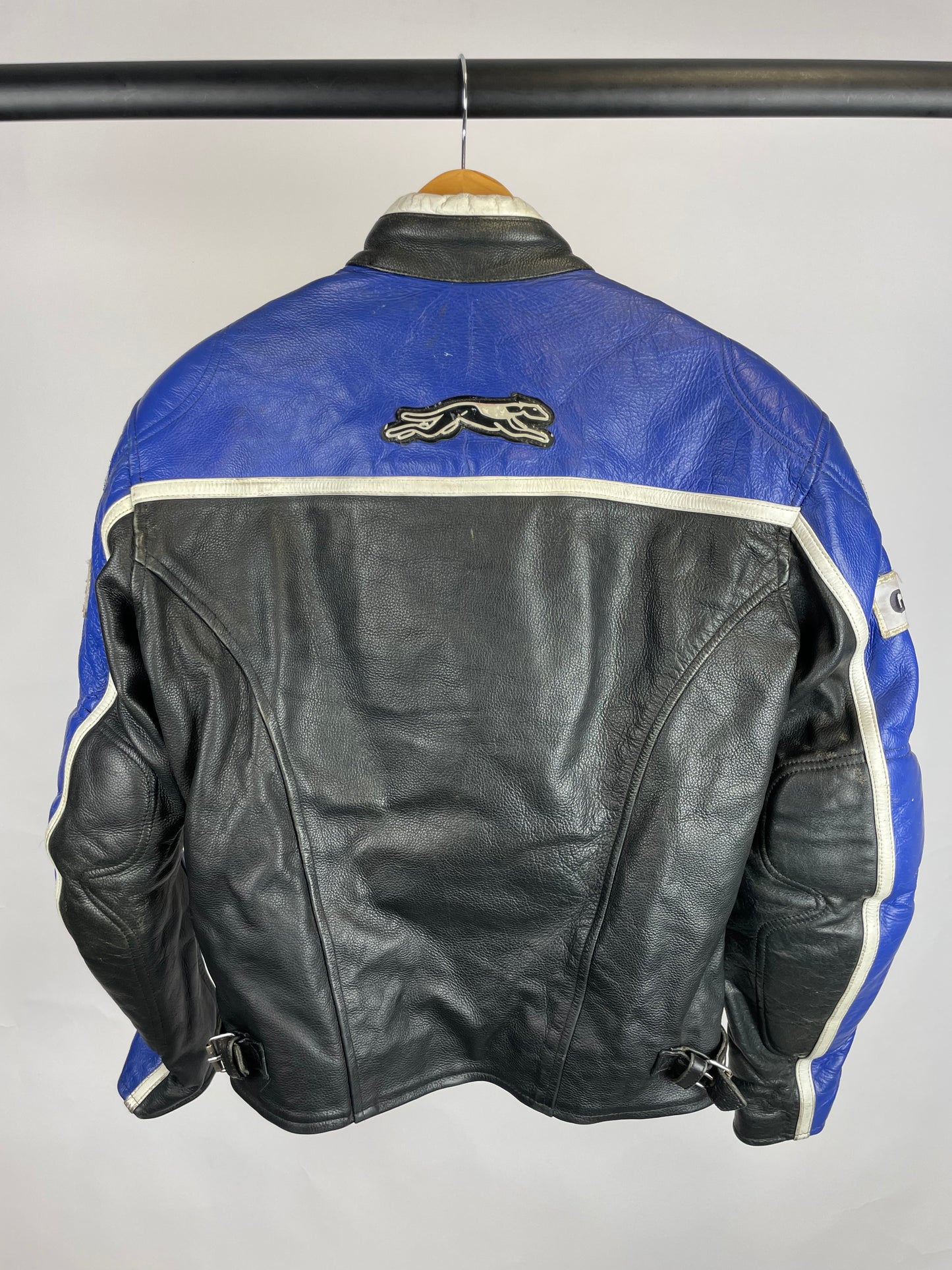 Vintage 90s Hunter Class Leather Motorbike Jacket