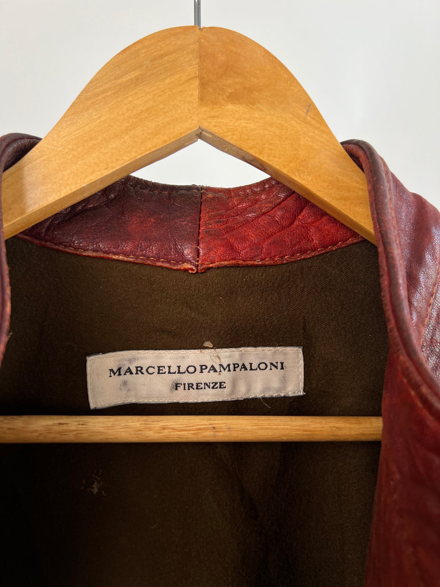 Marcello Pampaloni 90s Leather Biker Jacket
