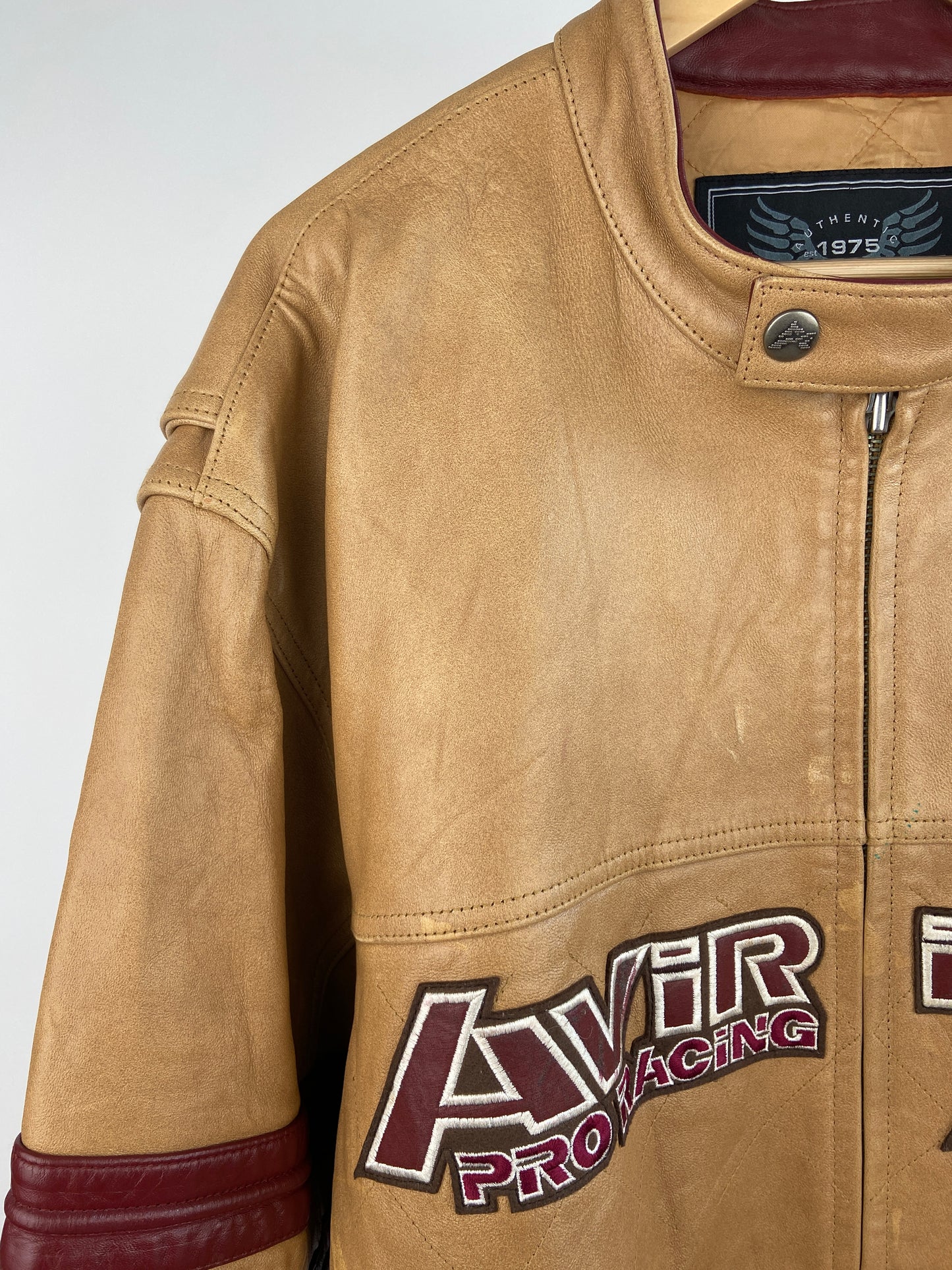 Vintage Avirex 90s Leather Bomber Jacket