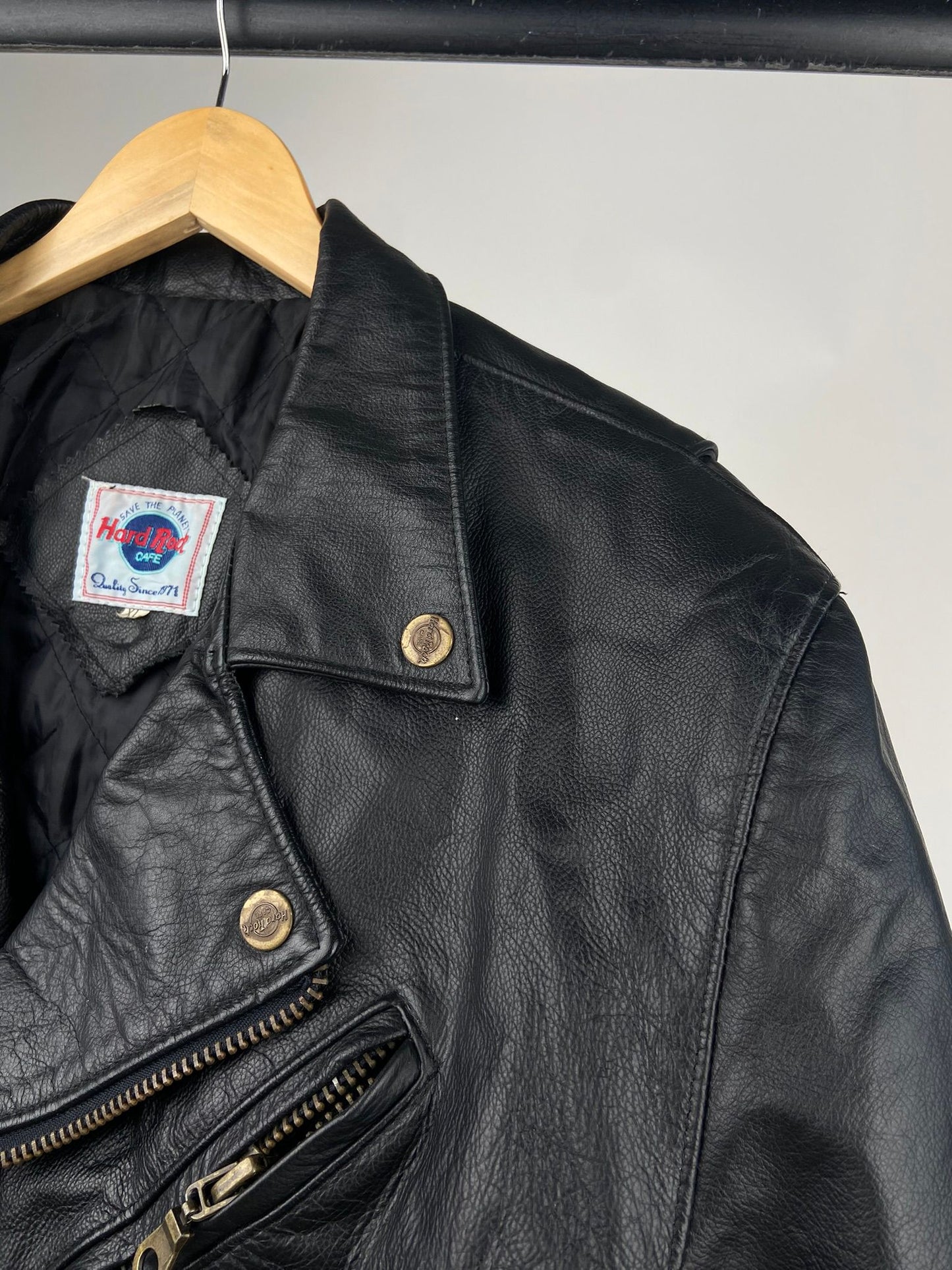 Vintage Hard Rock 90s Biker Jacket
