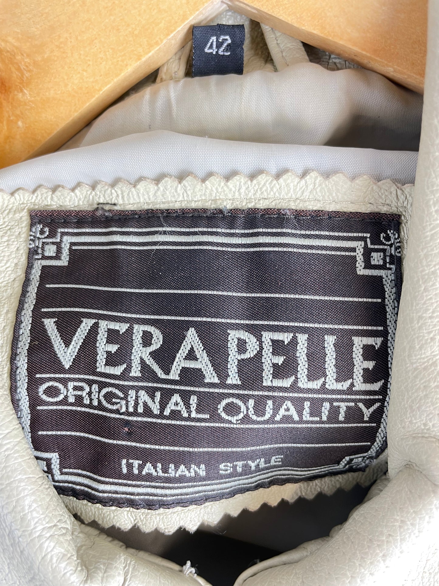 Vintage 90s Vera Pelle Leather Jacket