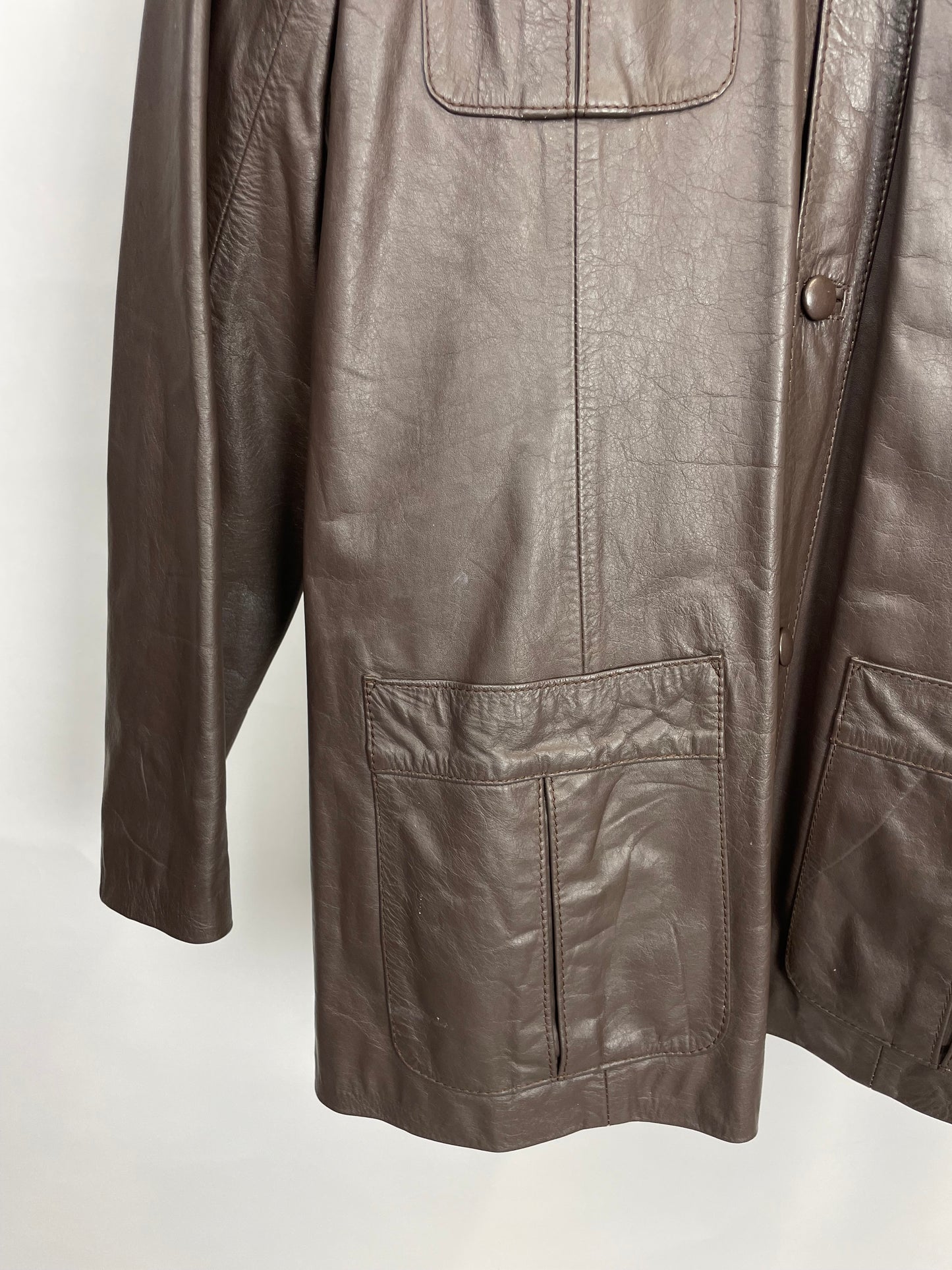 Vintage 90s Mimosa Garments Leather Jacket