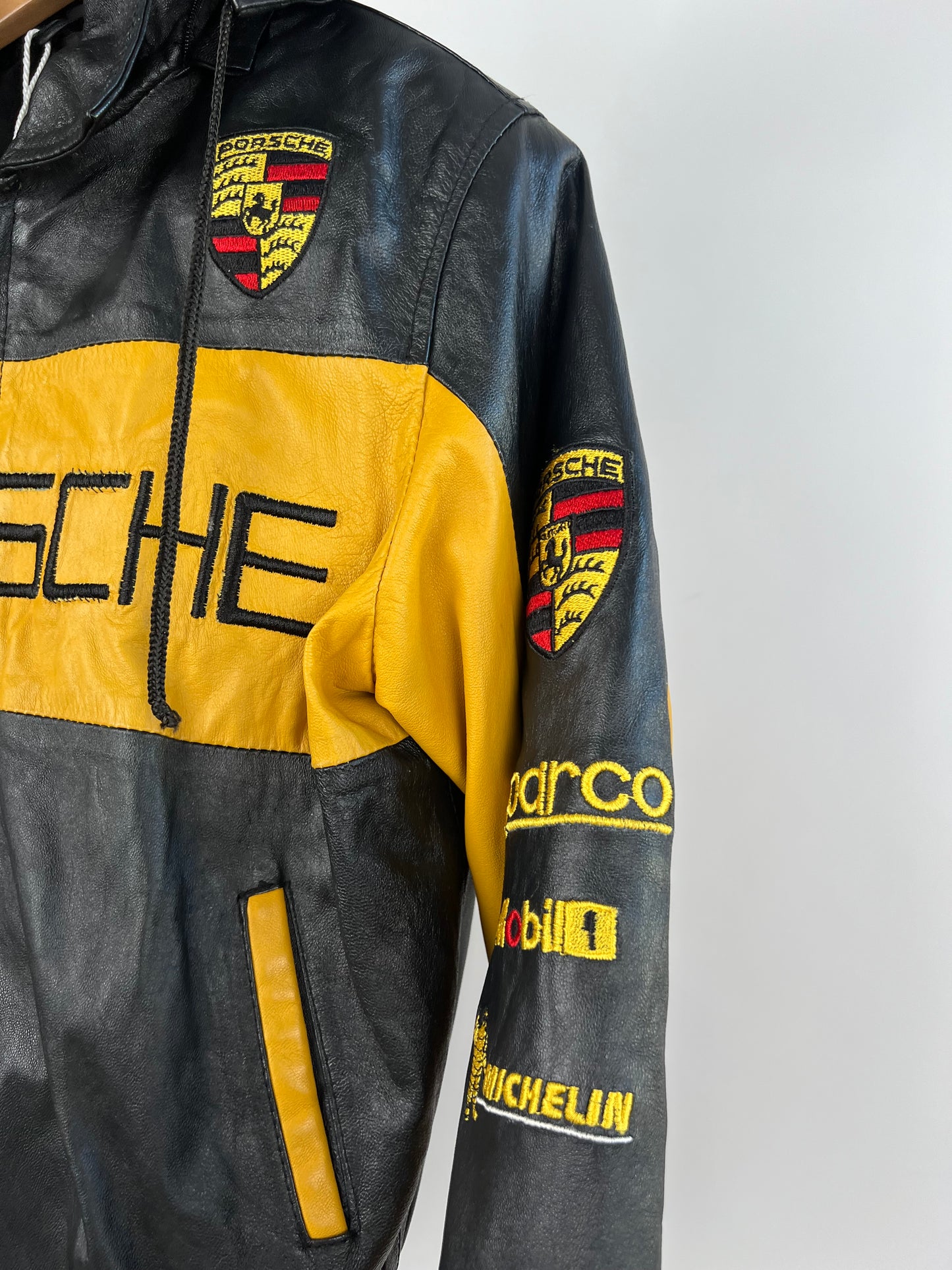 Porsche 90s Leather Motorbike Jacket