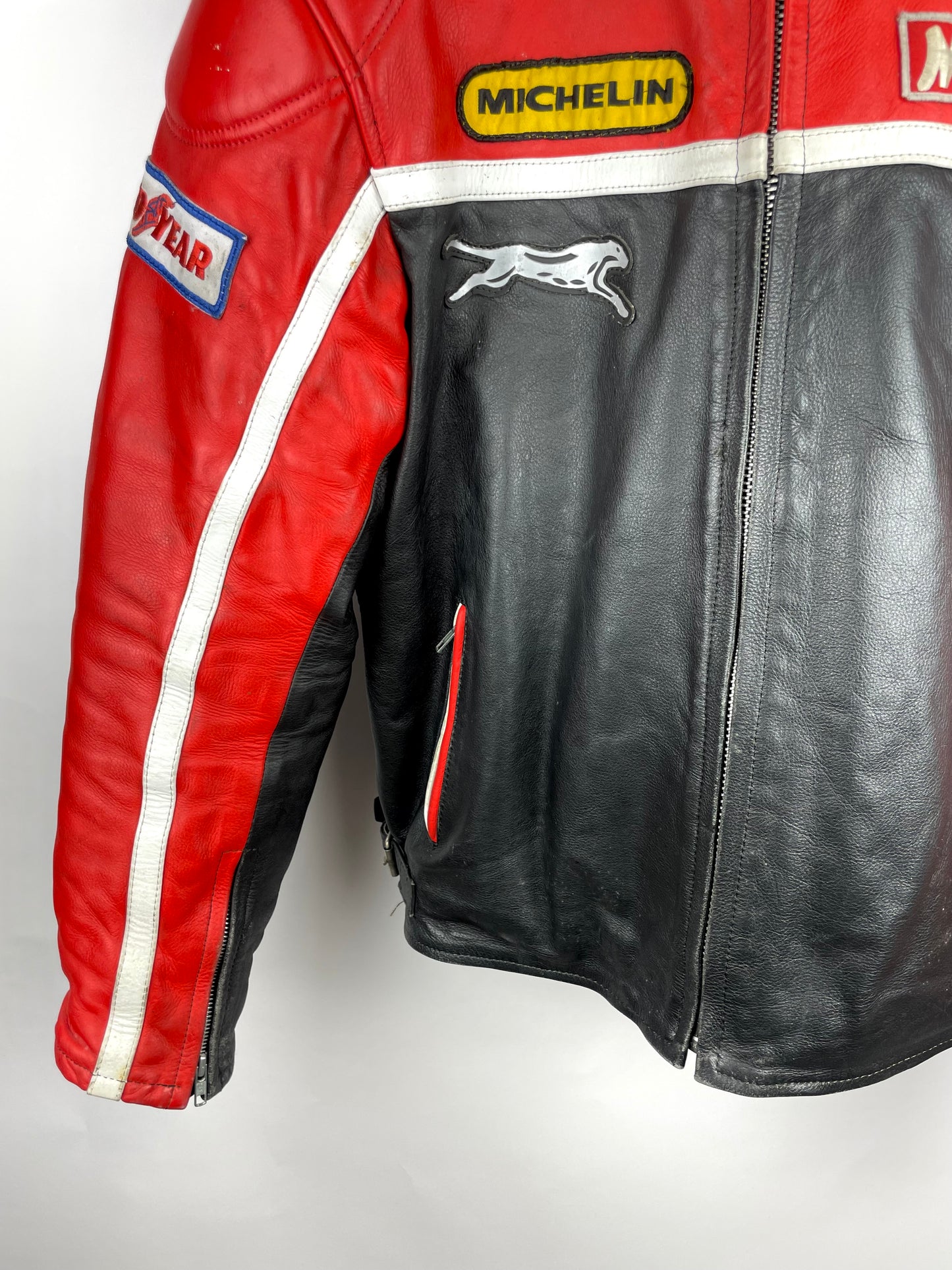 Vintage 90s Leather Motorbike Jacket