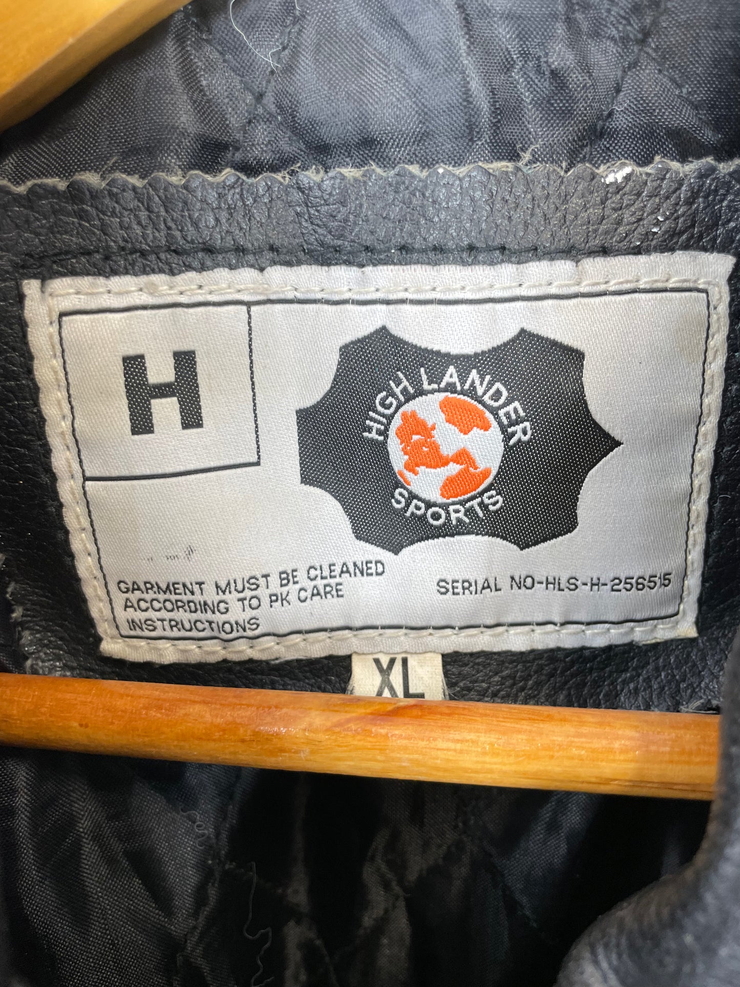 Vintage 90s Highlander Sports Bomber Leather Jacket