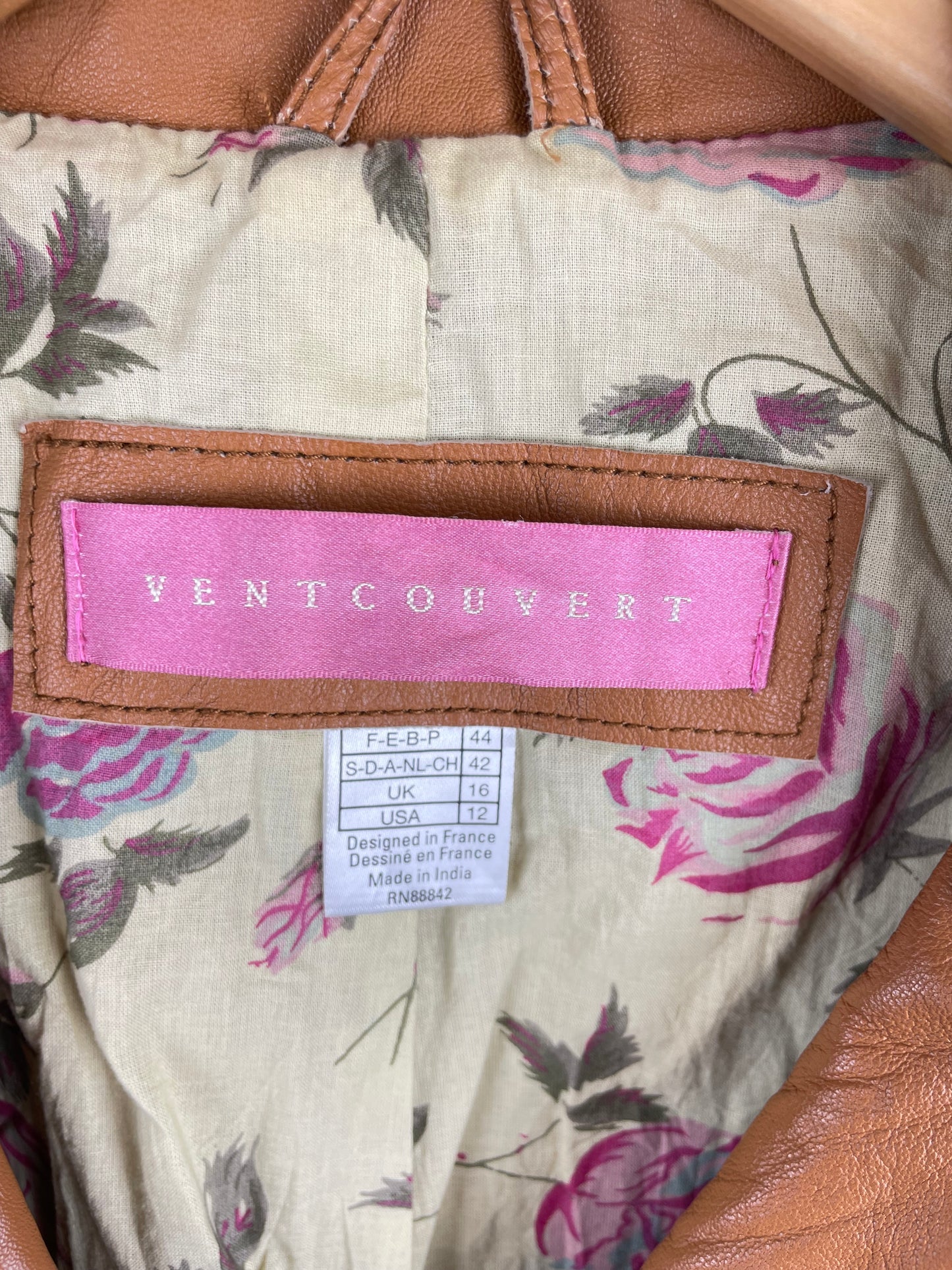 Vintage 90s Ventcouvert Leather Jacket