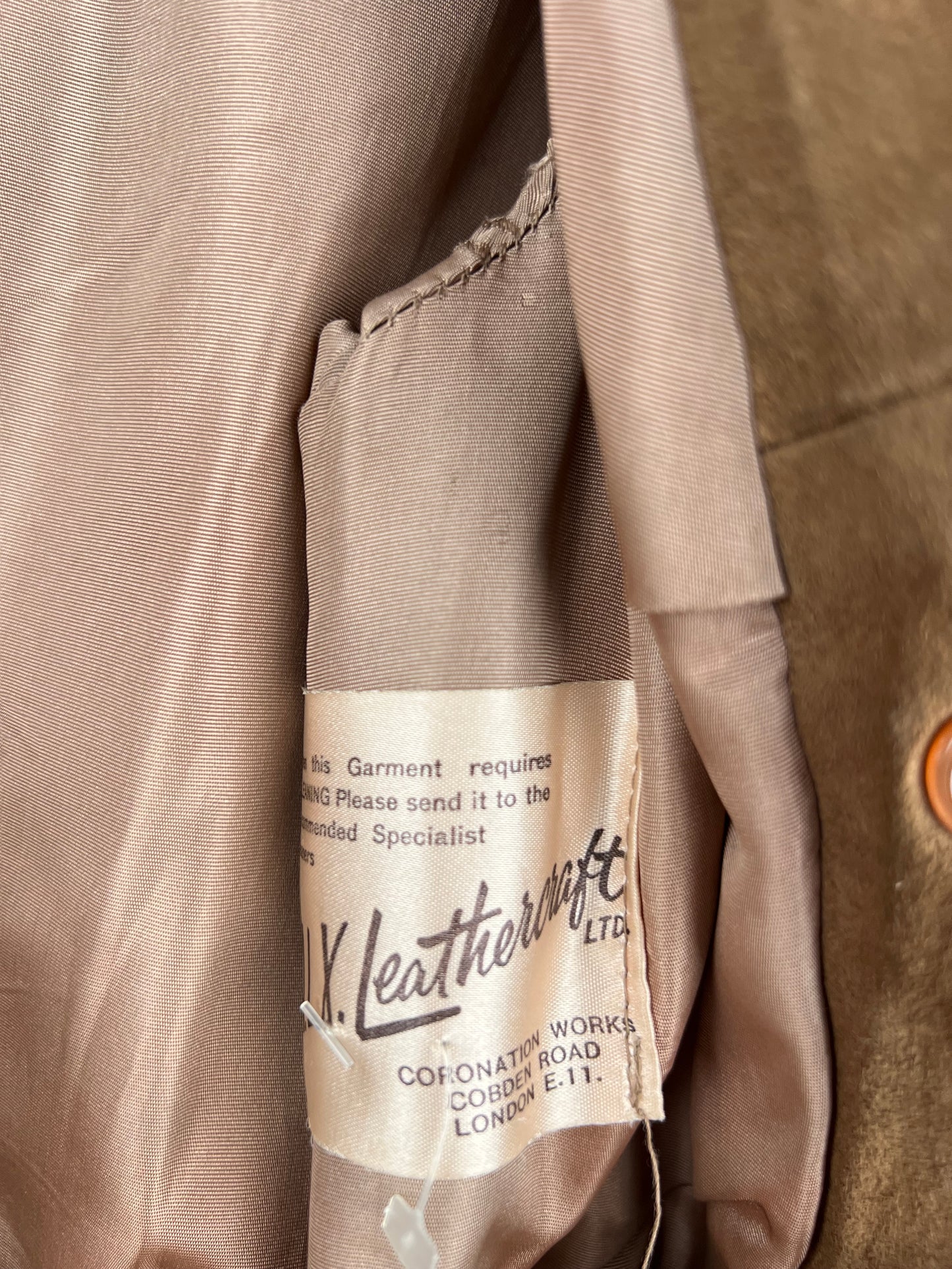 Vintage 70s Fur Long Suede Coat
