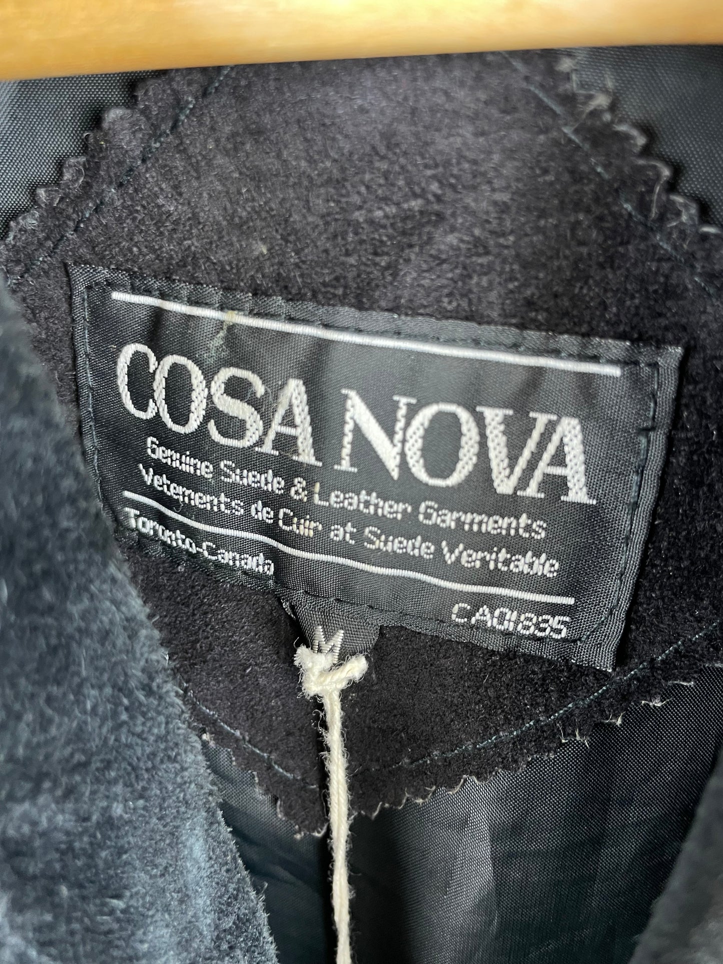 Vintage 90s Cosa Nova Tassel Suede Jacket