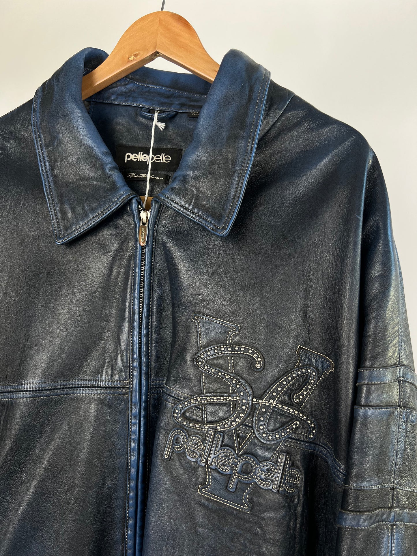 Vintage Pelle Pelle 90s Leather Bomber Jacket