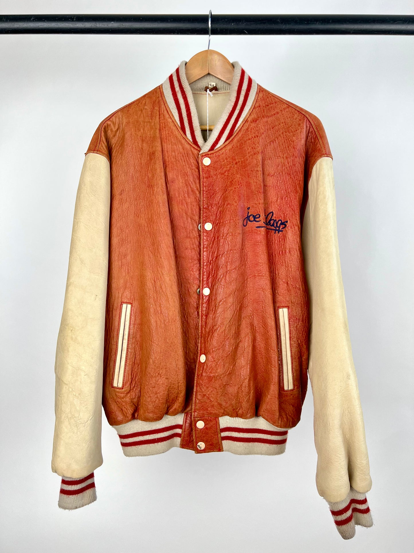 Vintage Joe Bloggs 90s Varsity Leather Jacket