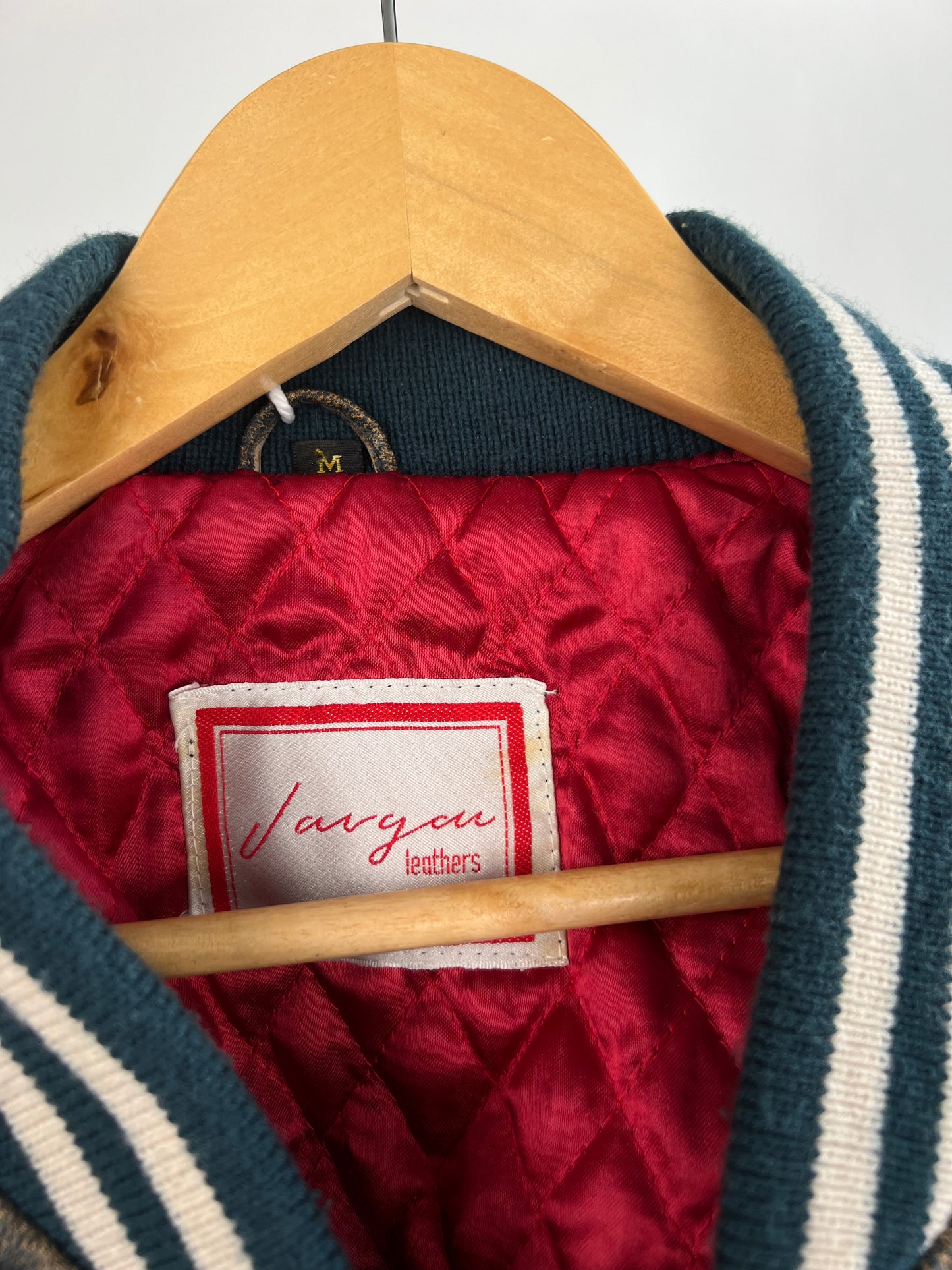 Vintage 90s Indian.S Leather Bomber Jacket