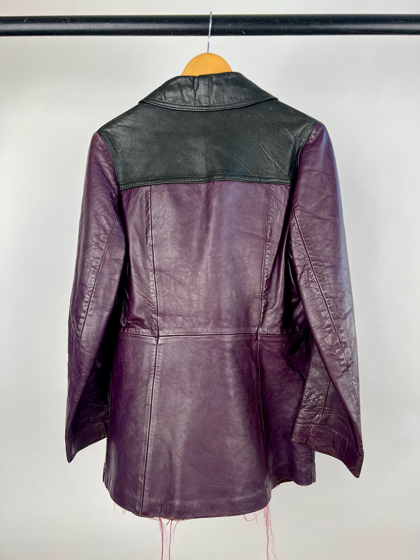 Vintage 70s Jackson Leather Two Tone Jacket