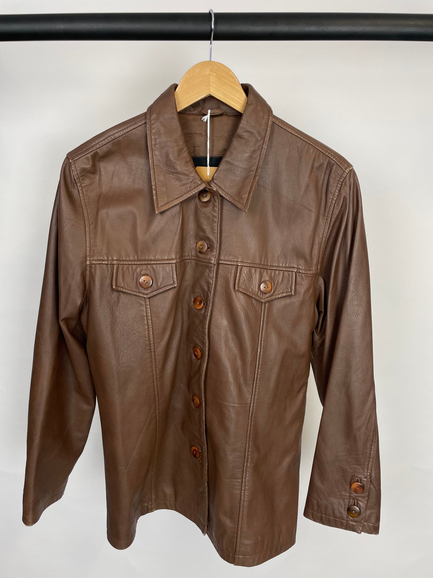 Vintage 90s Da Milano Leather Jacket