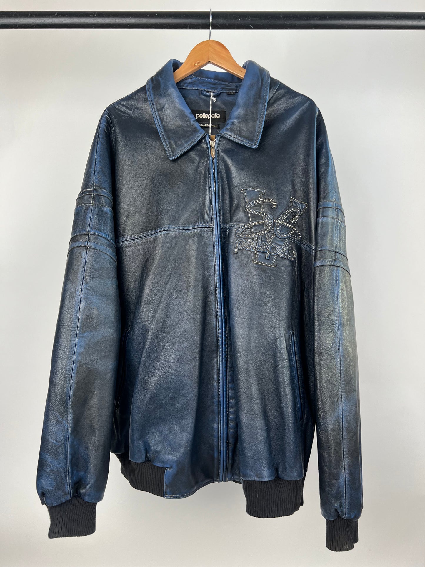 Vintage Pelle Pelle 90s Leather Bomber Jacket