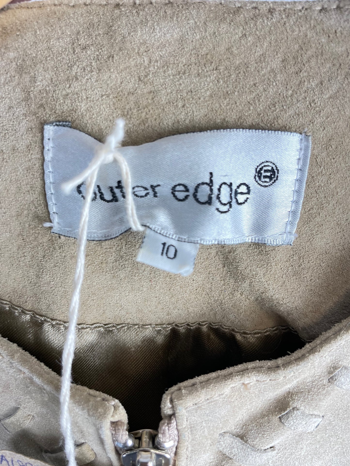 Vintage 90s Outer Edge Suede Tassel Jacket