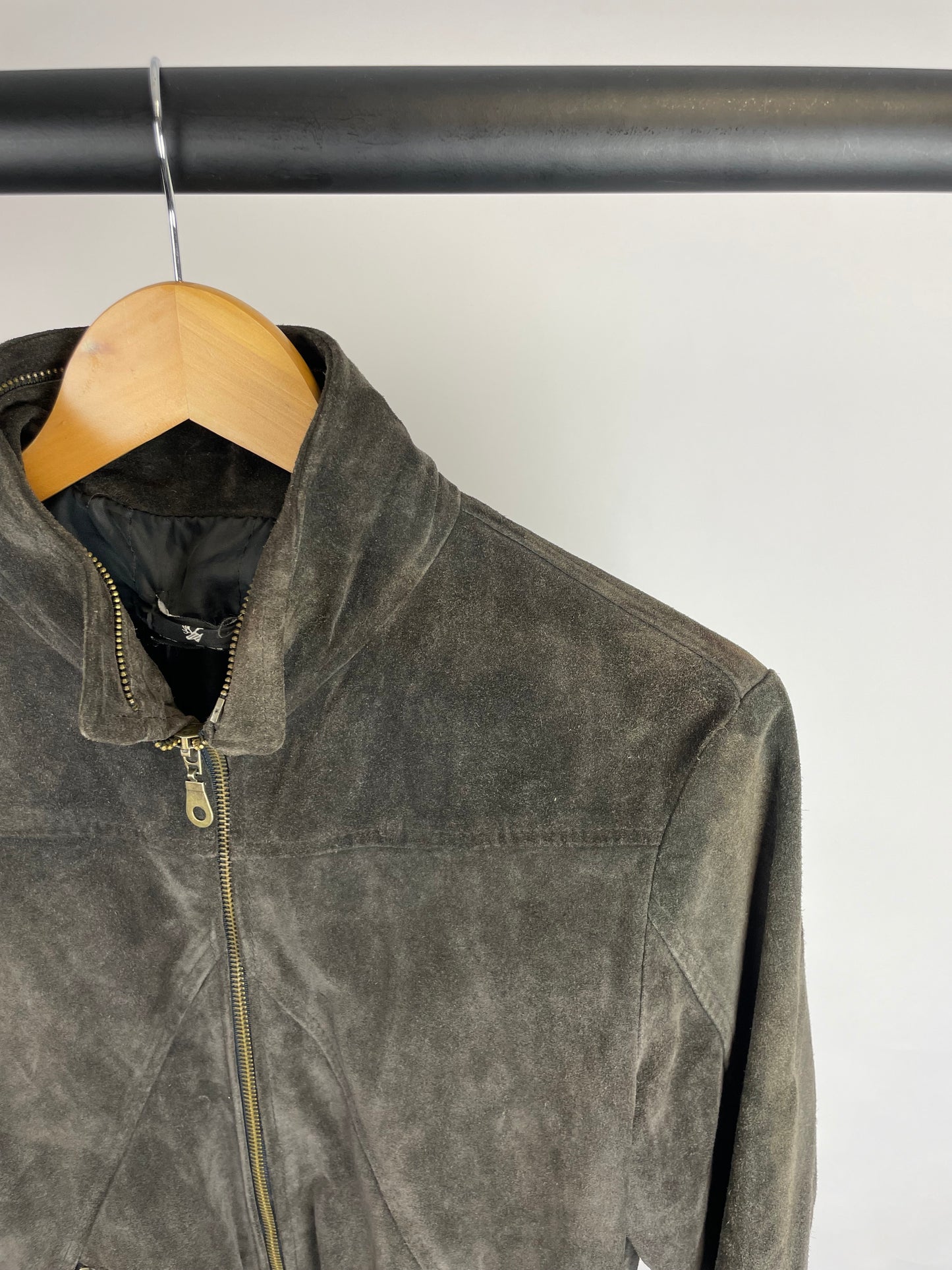 Vintage 90s Bomber Suede Jacket