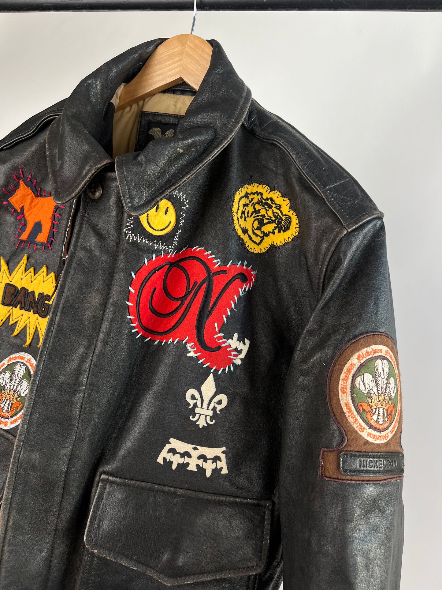 Nickelson 90s Leather Biker Jacket