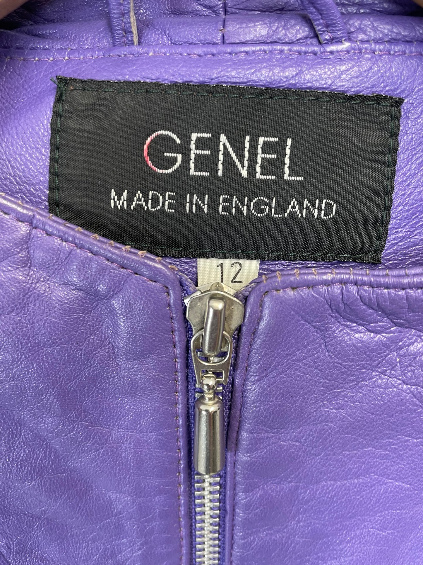 Vintage 90s GENEL Leather Jacket