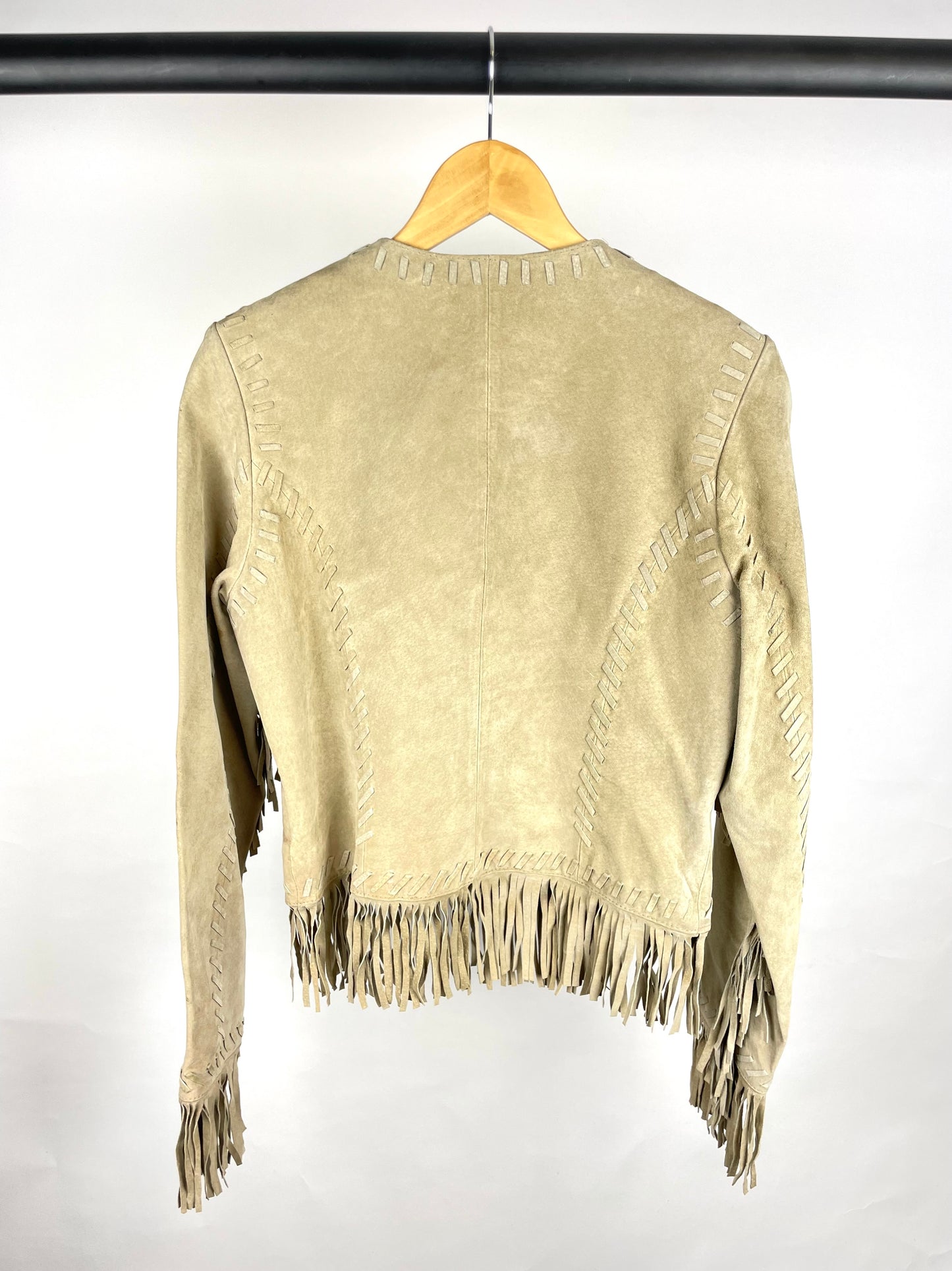 Vintage 90s Outer Edge Suede Tassel Jacket