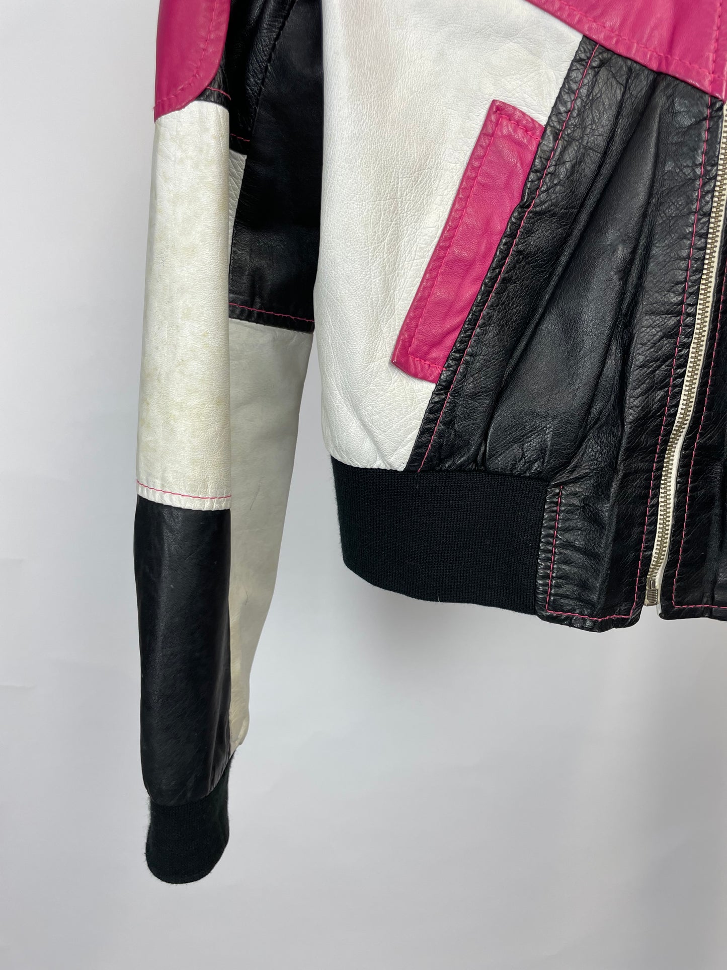 Vintage 90s Rossodisera Leather Biker Jacket