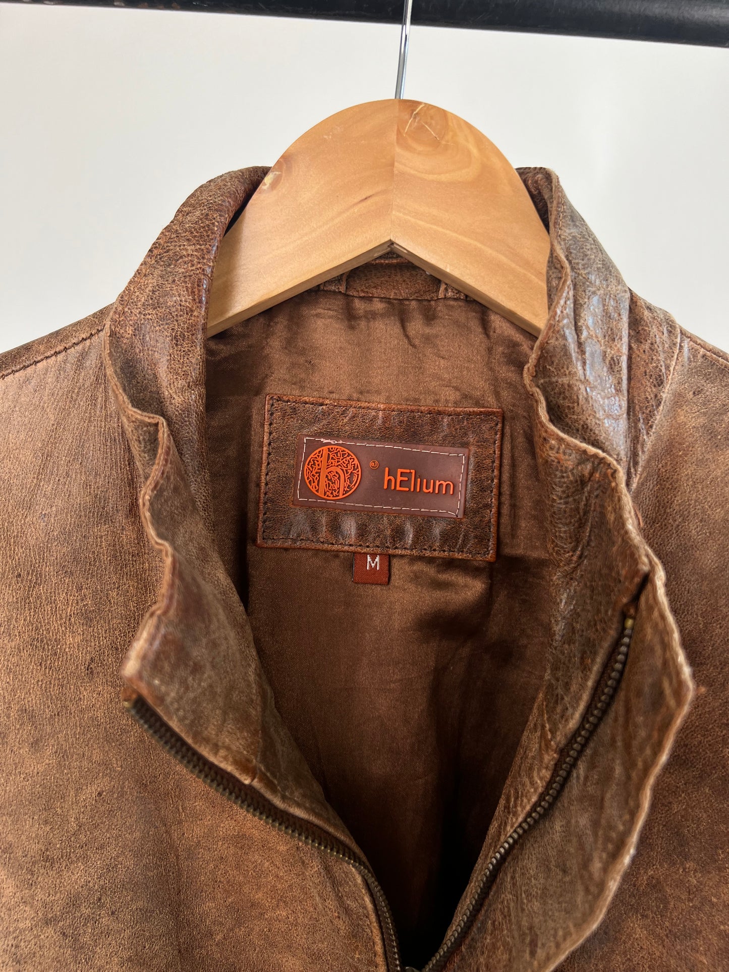 Vintage 90s Distressed Leather Jacket