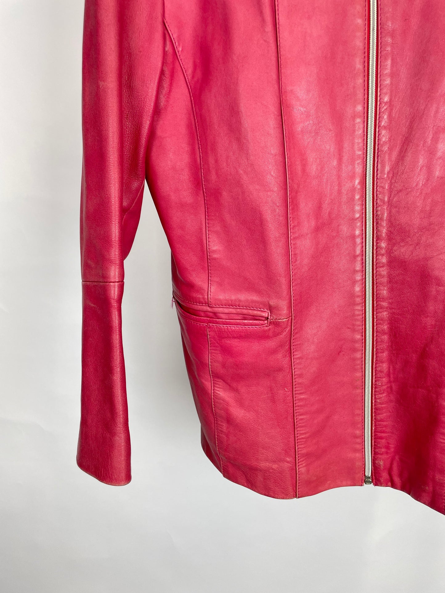 Vintage 90s Mellachia Leather Jacket